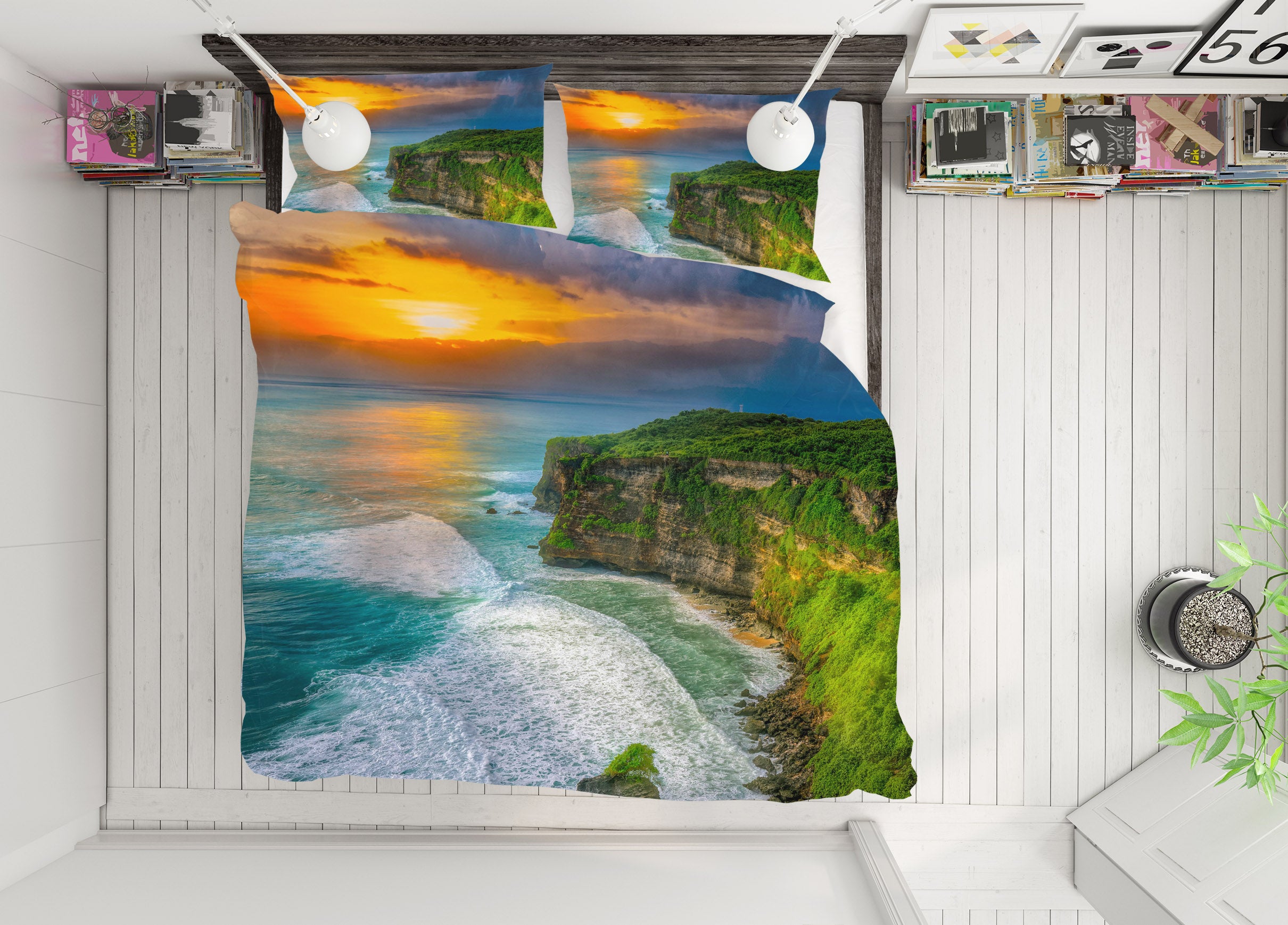 3D Uluwatu Bali 164 Marco Carmassi Bedding Bed Pillowcases Quilt