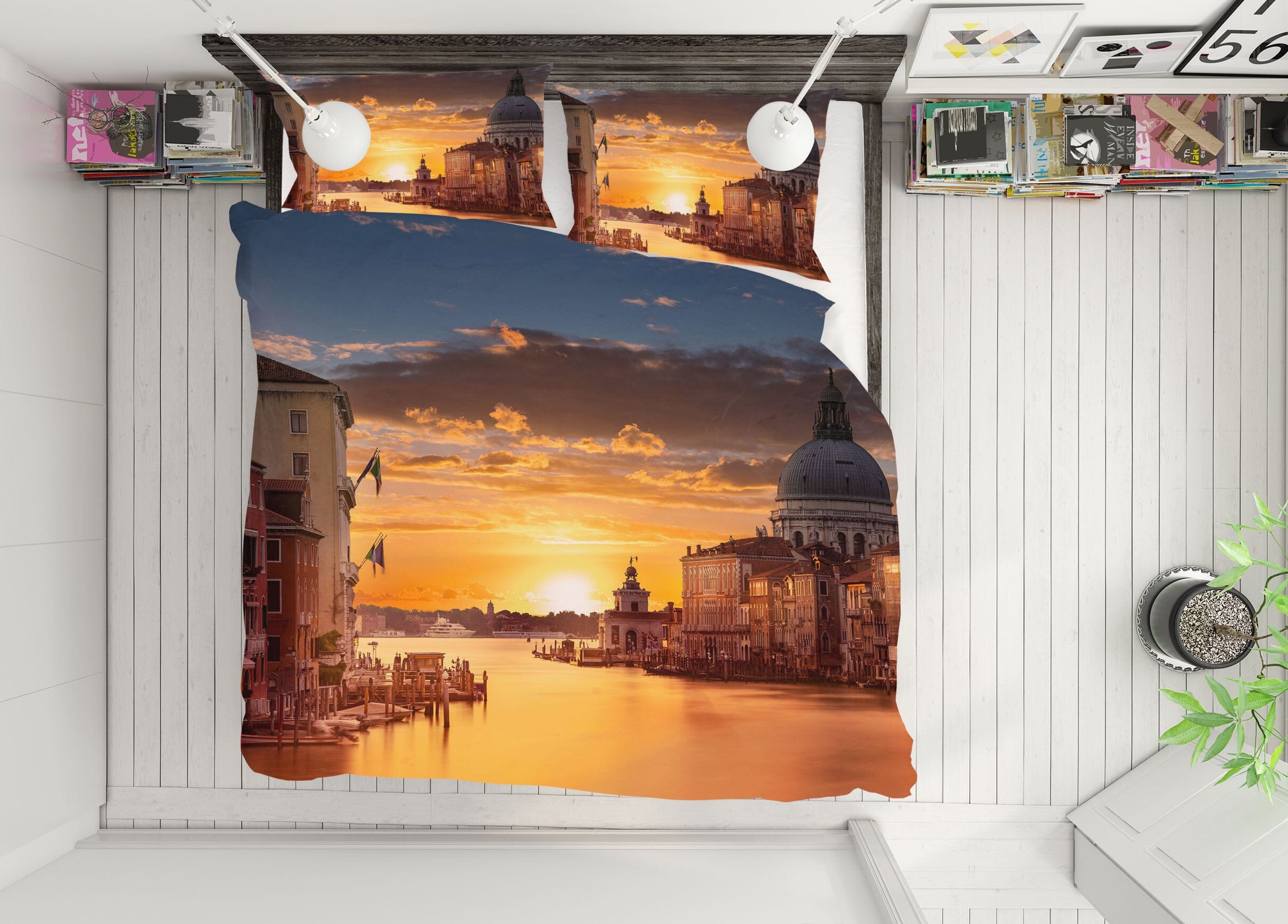 3D Sunset 2139 Marco Carmassi Bedding Bed Pillowcases Quilt Quiet Covers AJ Creativity Home 