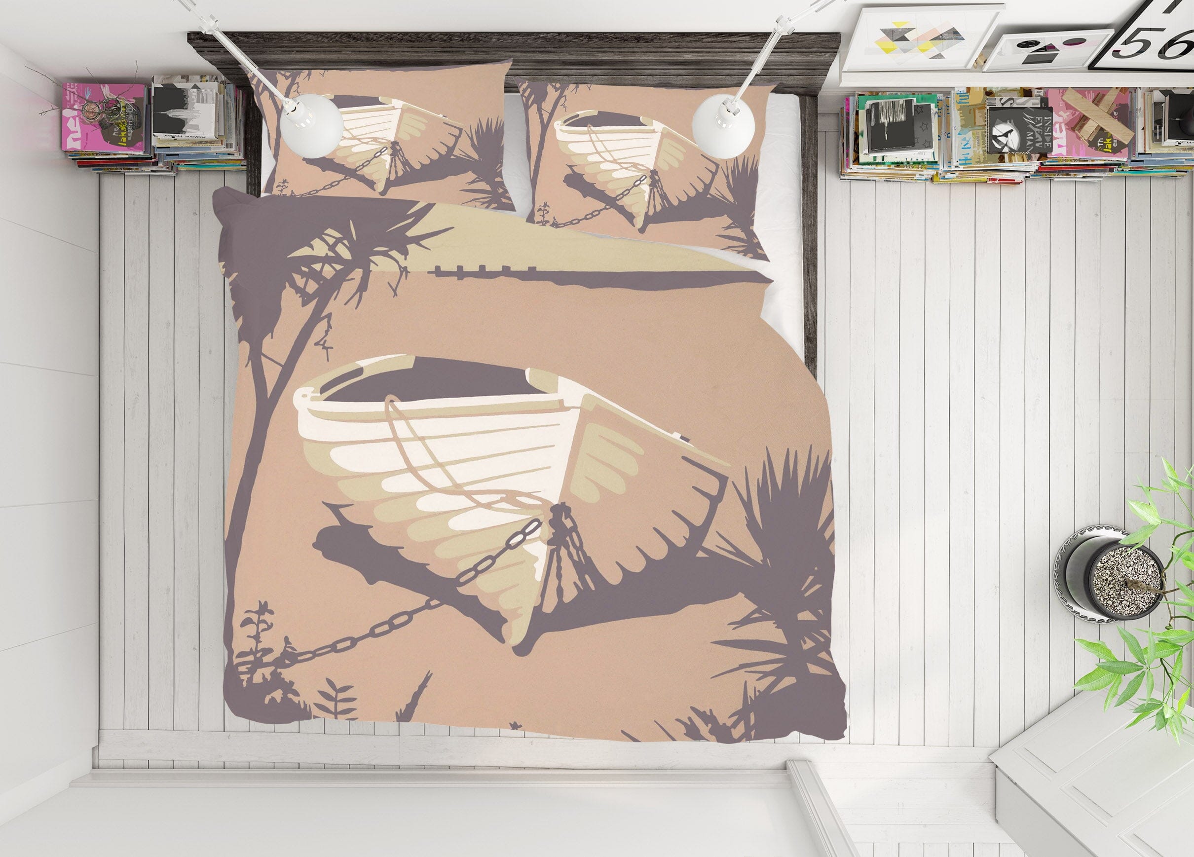 3D Sandbanks The Purbecks 2050 Steve Read Bedding Bed Pillowcases Quilt Quiet Covers AJ Creativity Home 
