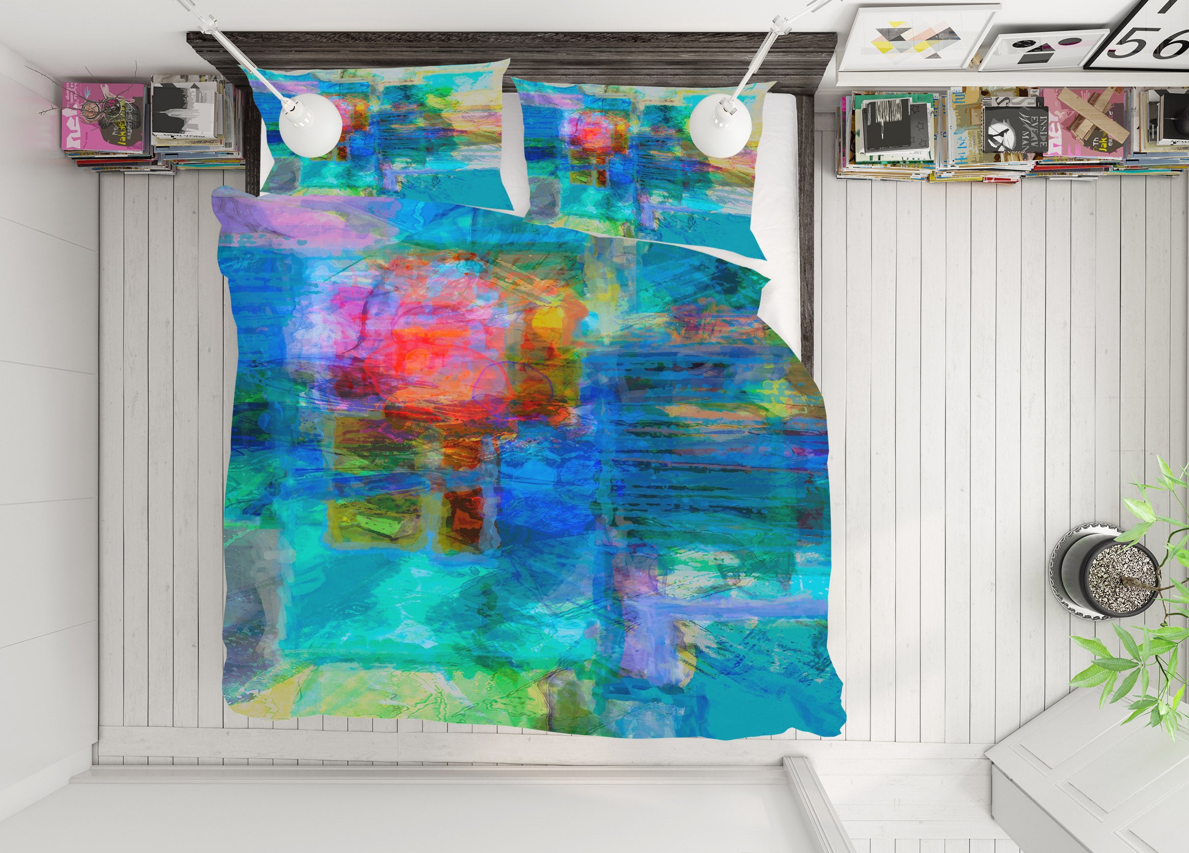 3D Abstract Painting 1010 Michael Tienhaara Bedding Bed Pillowcases Quilt