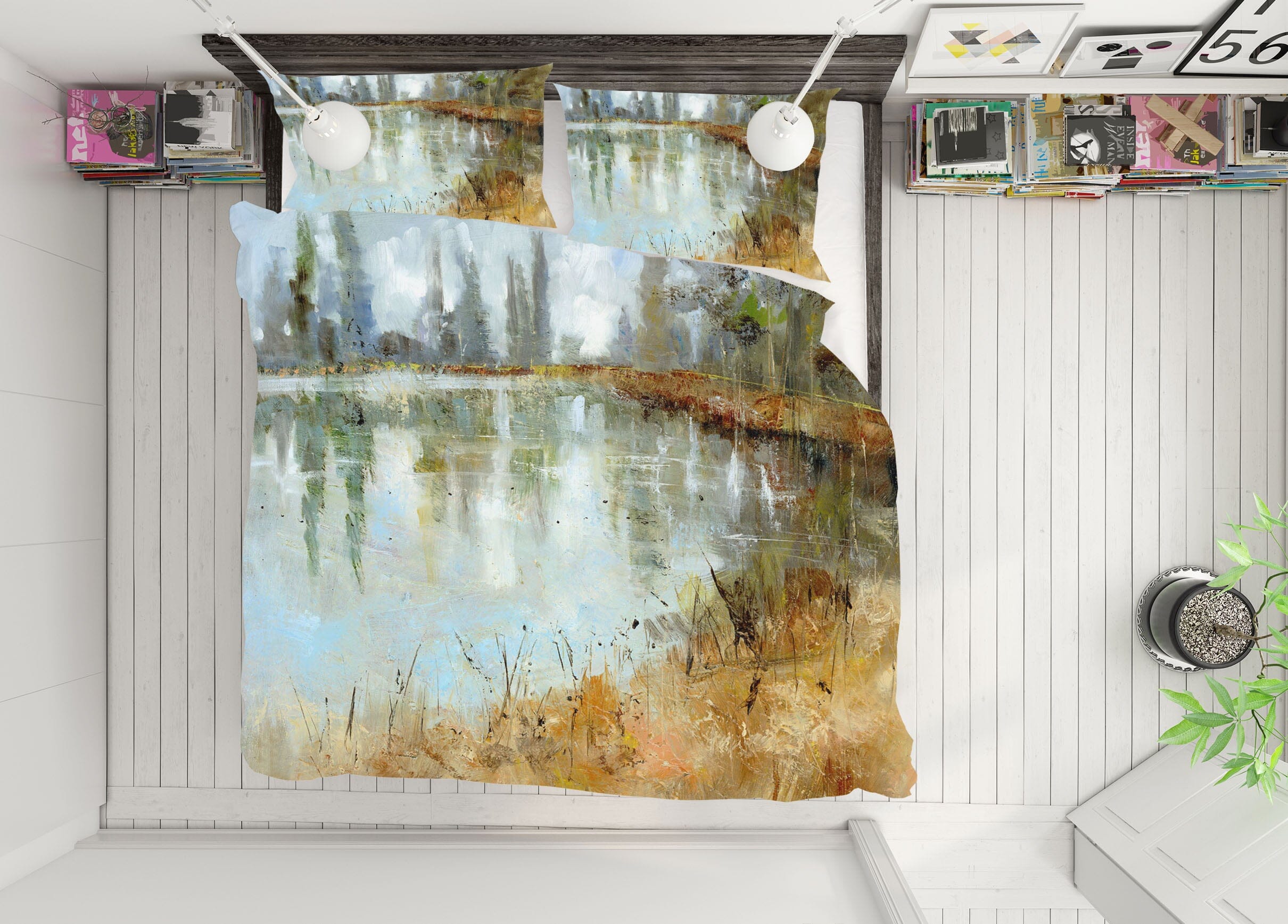 3D Country Road 2012 Anne Farrall Doyle Bedding Bed Pillowcases Quilt Quiet Covers AJ Creativity Home 