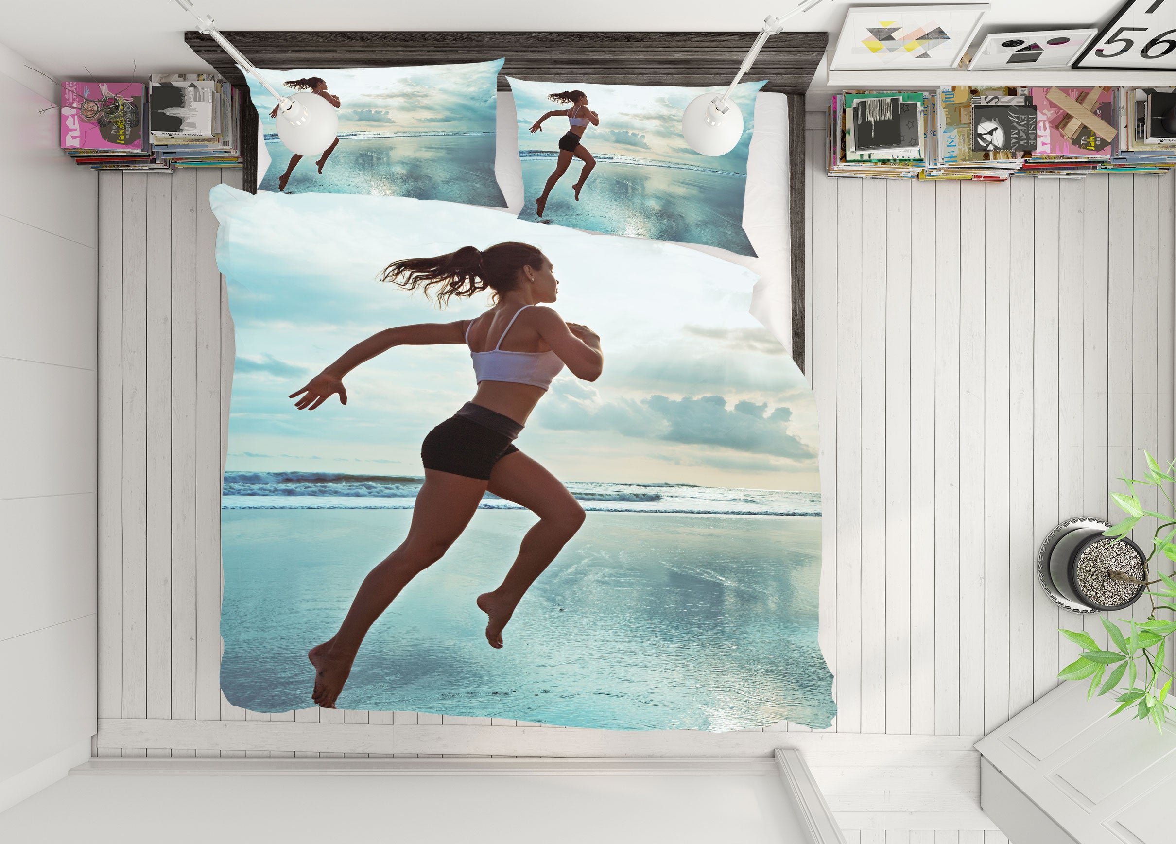 3D Jump 14117 Bed Pillowcases Quilt