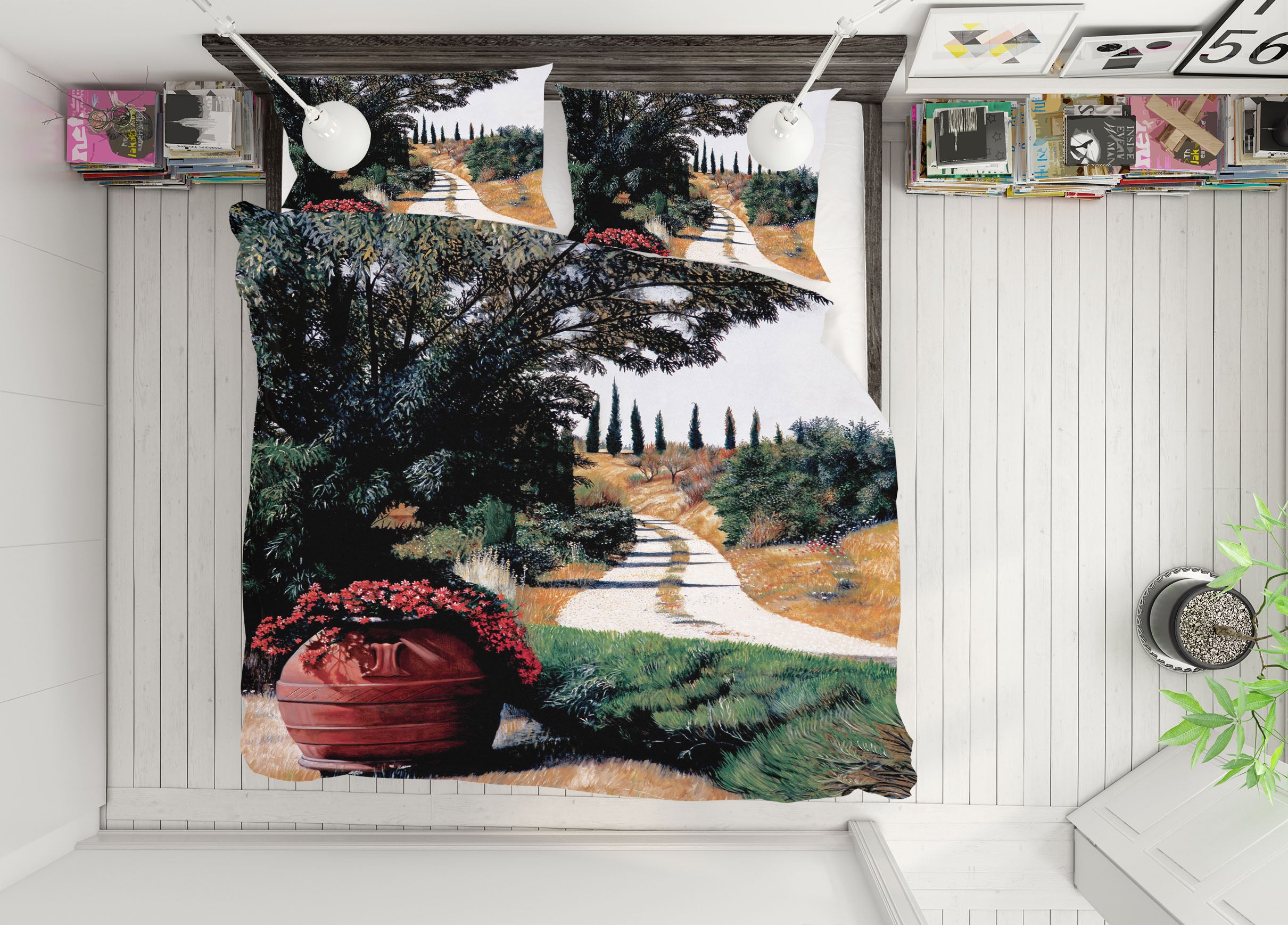 3D Tree Path 11065 Matthew Holden Bates Bedding Bed Pillowcases Quilt