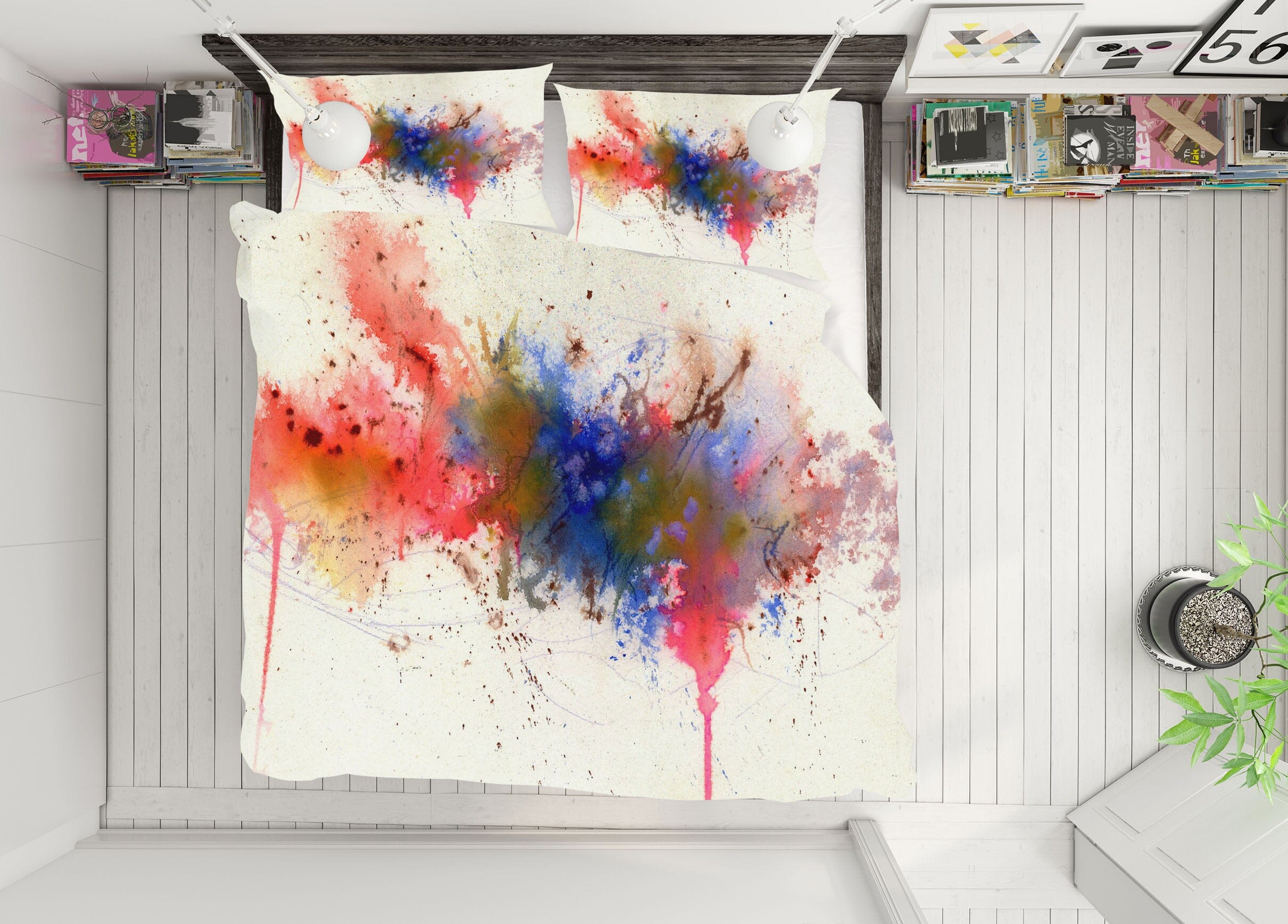 3D Color Splash 2010 Anne Farrall Doyle Bedding Bed Pillowcases Quilt Quiet Covers AJ Creativity Home 