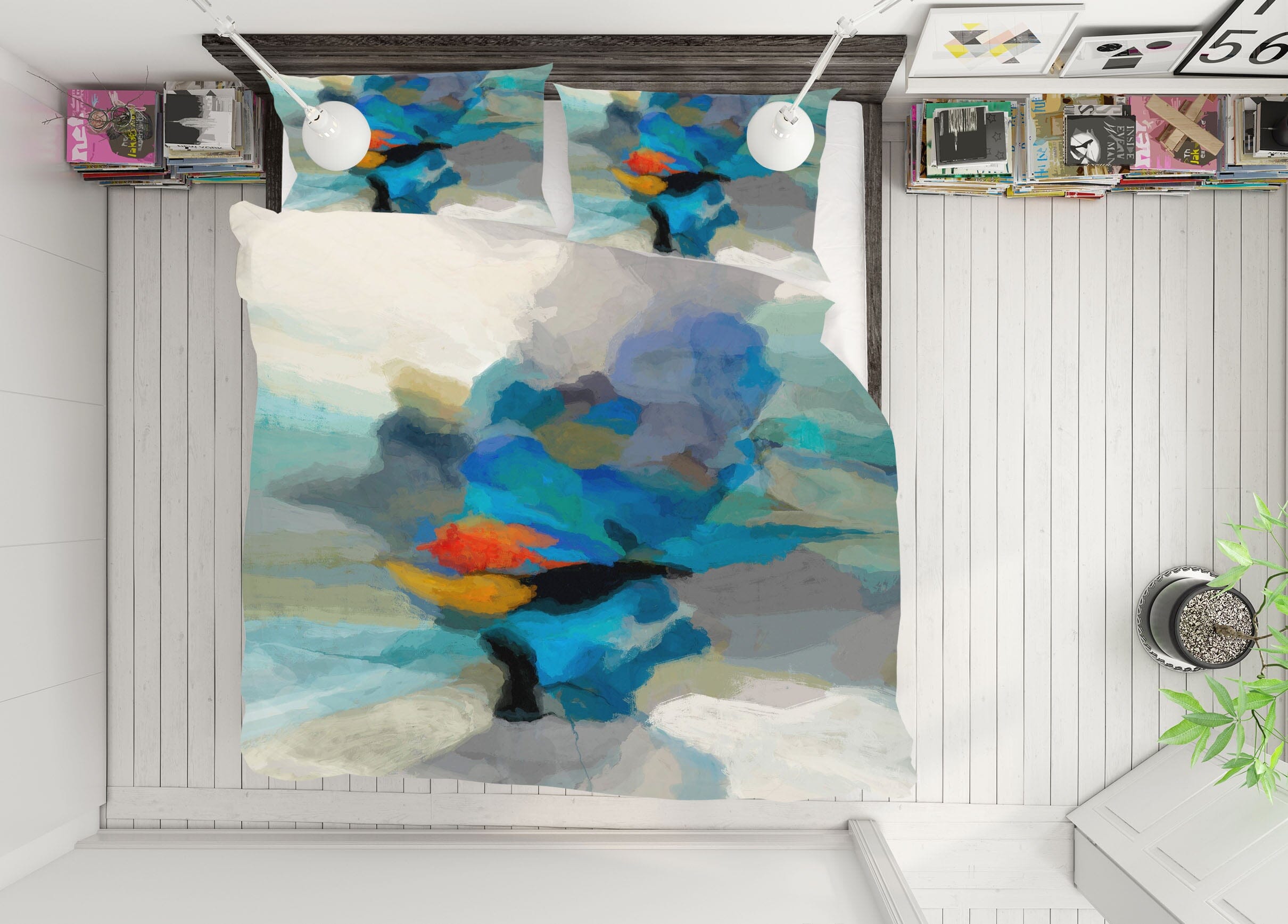 3D Ink Graffiti 2105 Michael Tienhaara Bedding Bed Pillowcases Quilt Quiet Covers AJ Creativity Home 