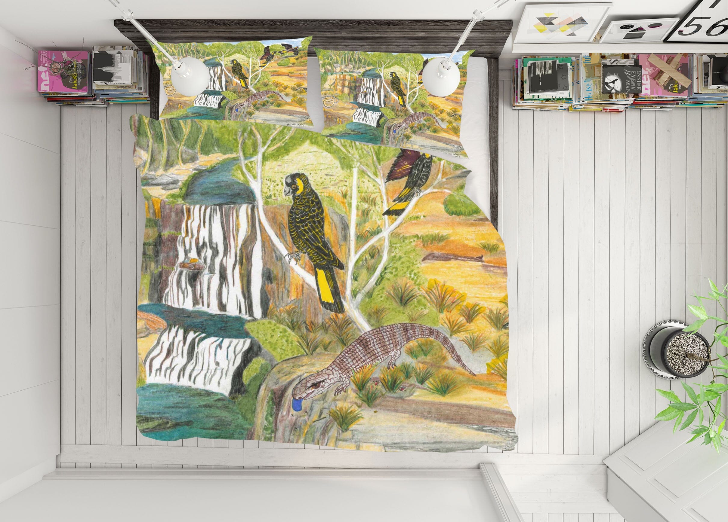 3D Bird House 025 Michael Sewell Bedding Bed Pillowcases Quilt Quiet Covers AJ Creativity Home 