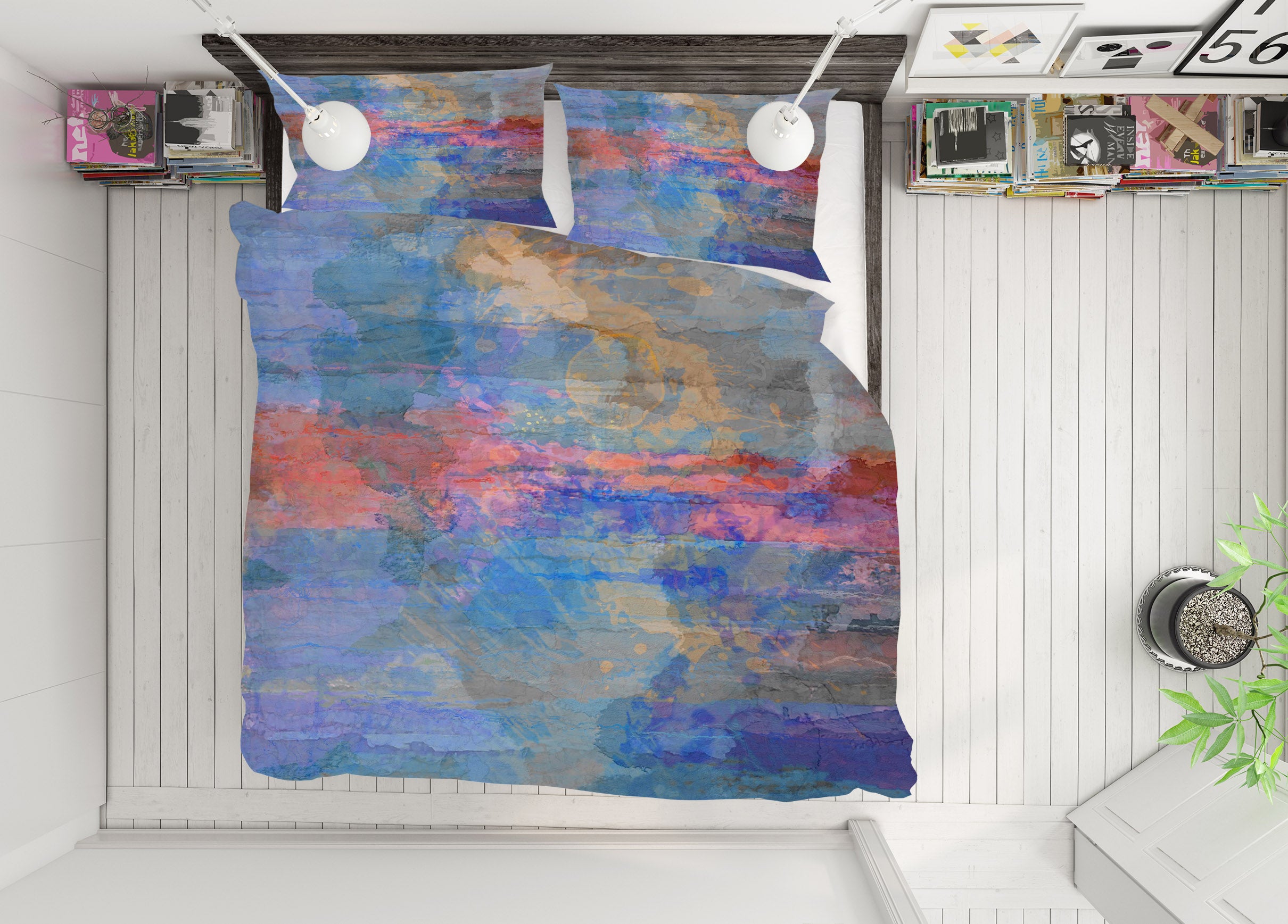 3D Blue Painting 1030 Michael Tienhaara Bedding Bed Pillowcases Quilt