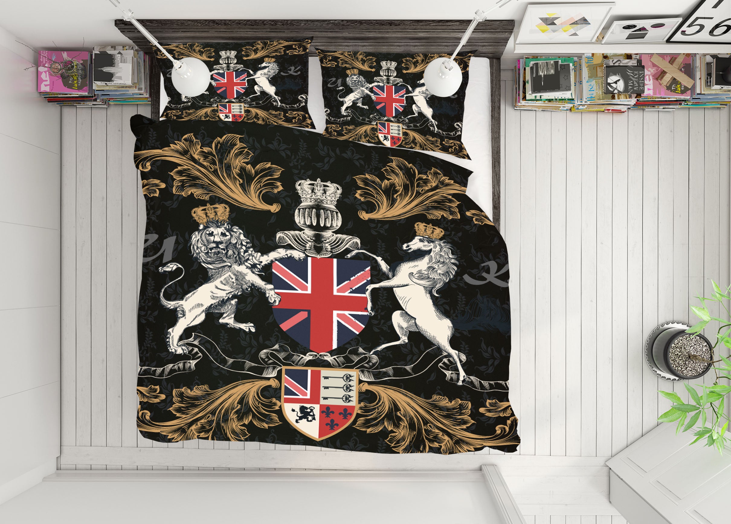 3D Horse Lion 15001 Bed Pillowcases Quilt