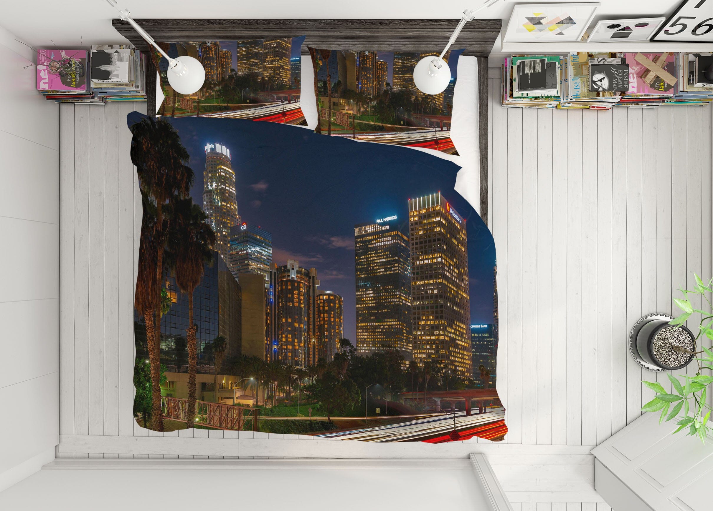 3D Tall Building 2124 Marco Carmassi Bedding Bed Pillowcases Quilt Quiet Covers AJ Creativity Home 