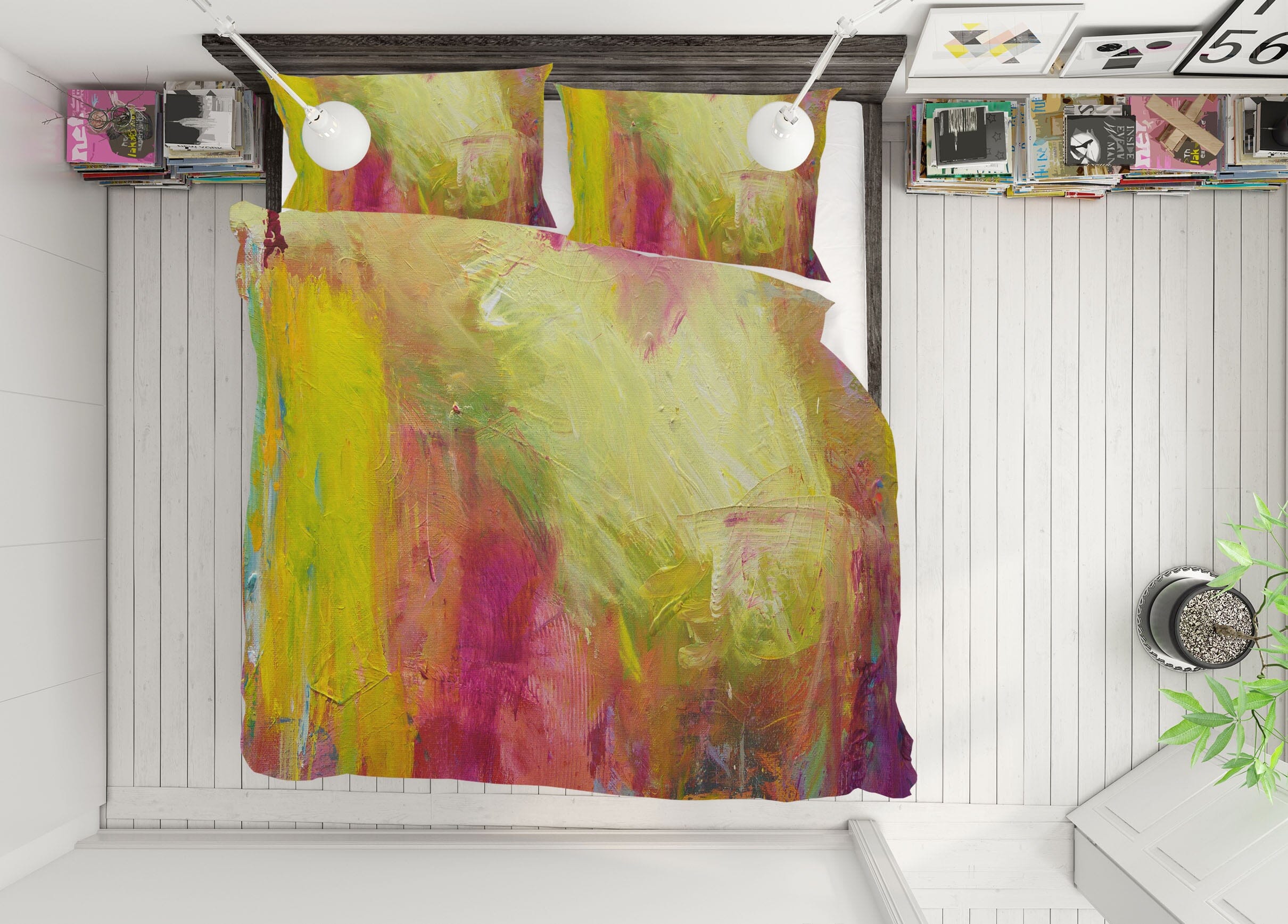 3D Color Graffiti 117 Allan P. Friedlander Bedding Bed Pillowcases Quilt Quiet Covers AJ Creativity Home 