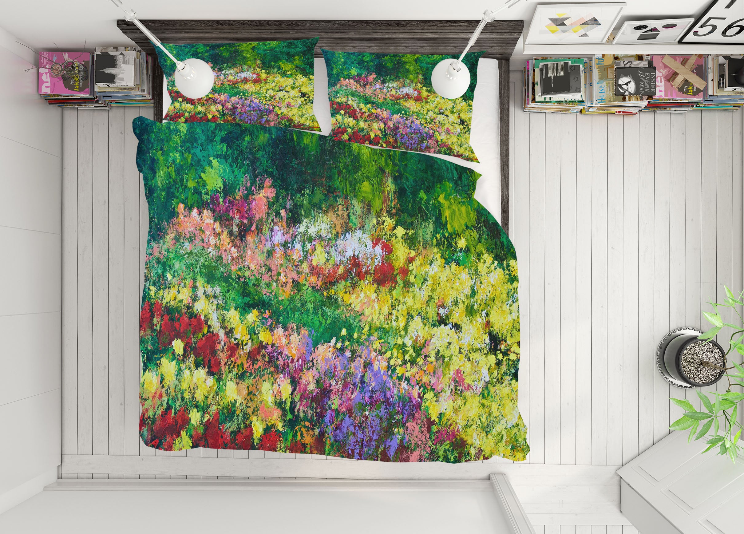 3D Forest Garden 1072 Allan P. Friedlander Bedding Bed Pillowcases Quilt