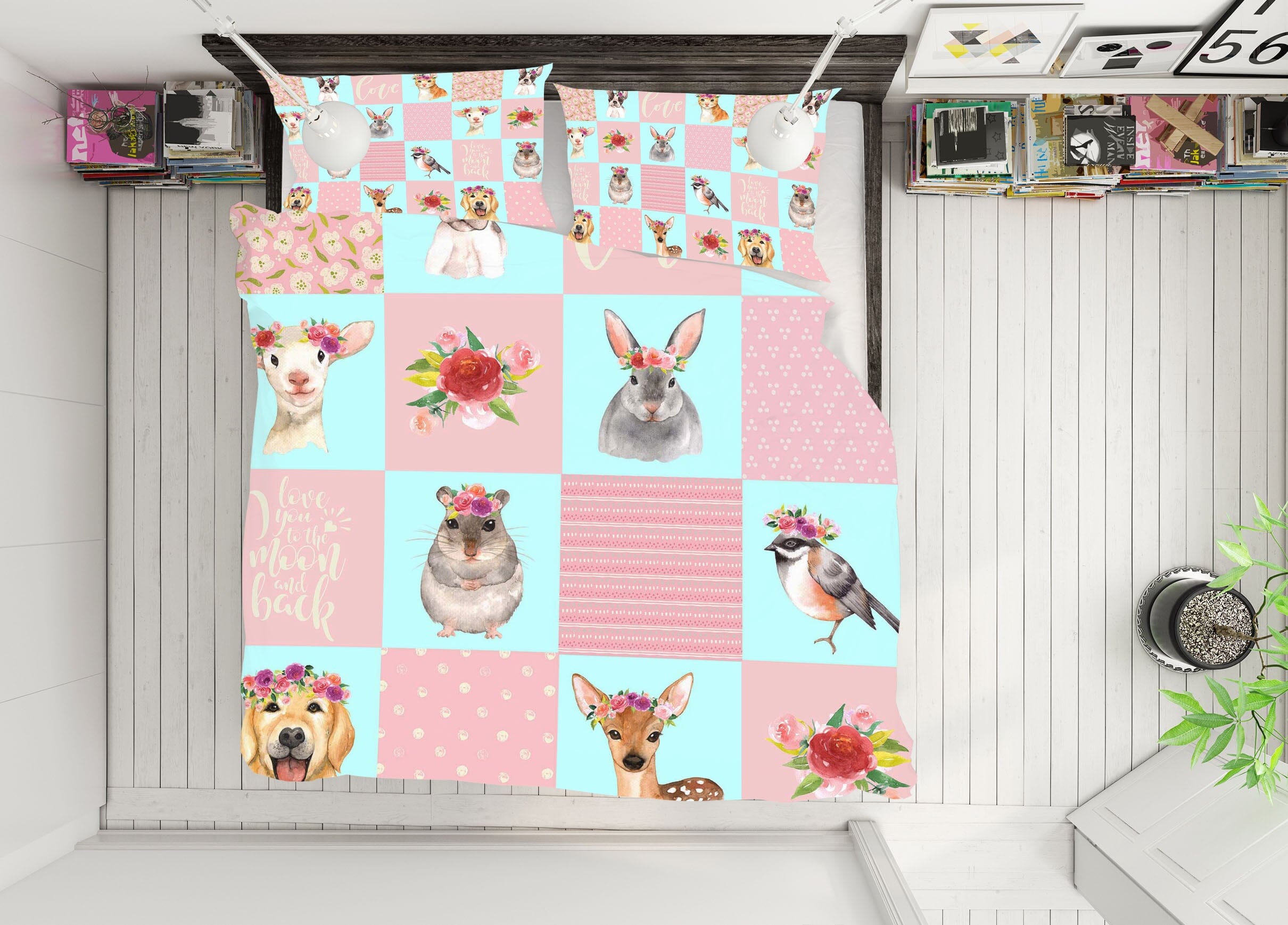3D Puppy Kitten 203 Uta Naumann Bedding Bed Pillowcases Quilt Quiet Covers AJ Creativity Home 