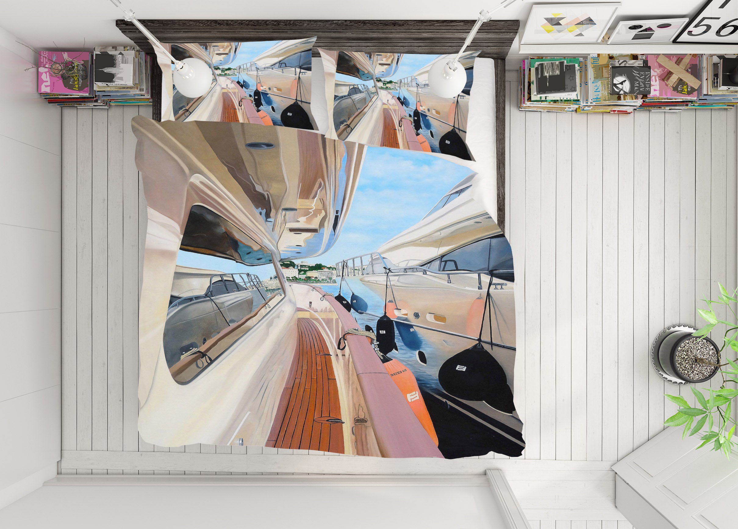 3D Ship Window 11039 Matthew Holden Bates Bedding Bed Pillowcases Quilt