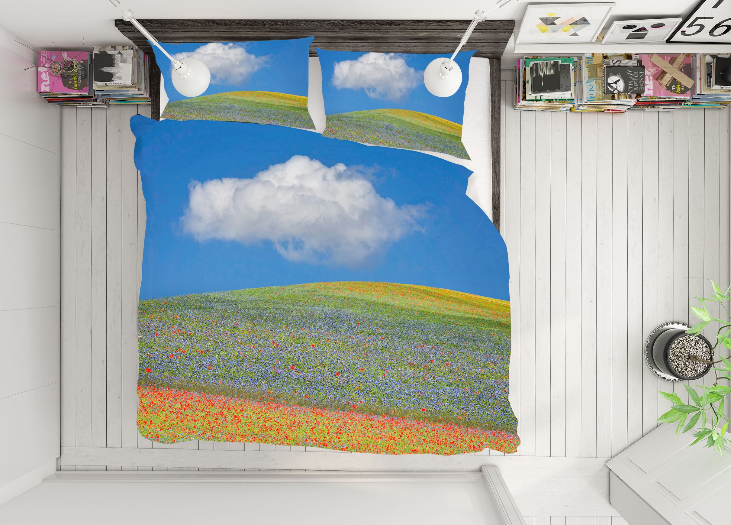 3D Summer Flowers 114 Marco Carmassi Bedding Bed Pillowcases Quilt