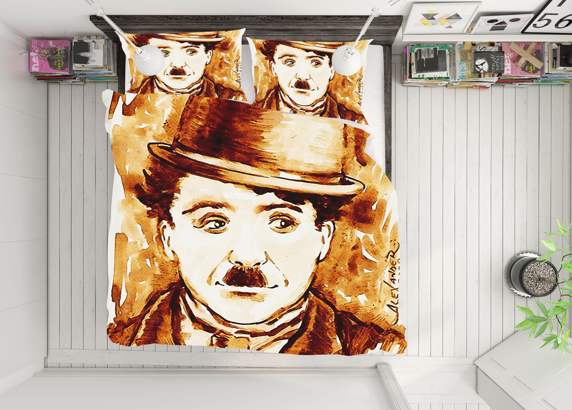 3D Chaplin 12140 Bed Pillowcases Quilt