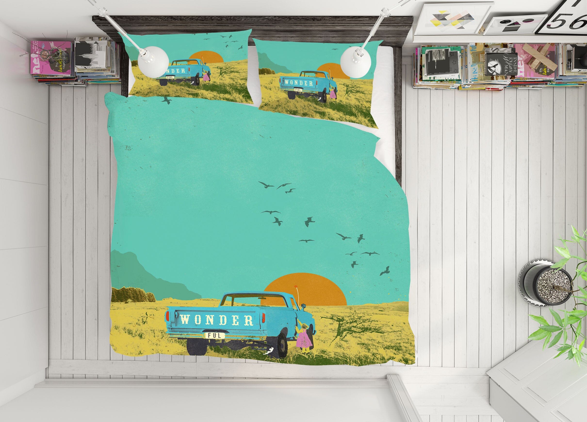 3D Prairie Sunrise 2120 Showdeer Bedding Bed Pillowcases Quilt Quiet Covers AJ Creativity Home 