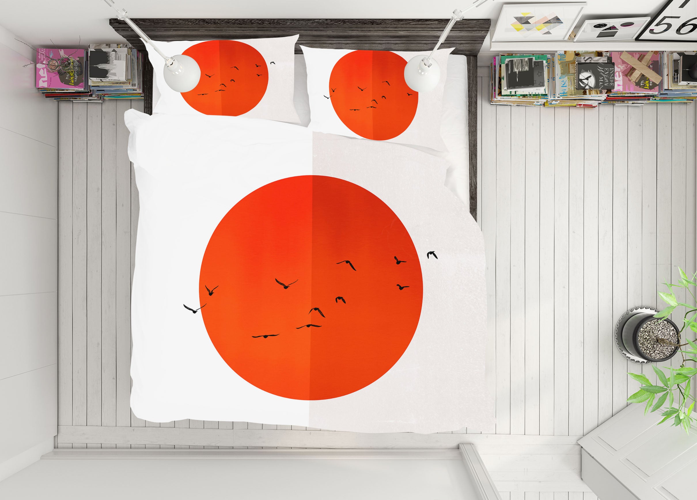 3D Red Sun 209 Boris Draschoff Bedding Bed Pillowcases Quilt