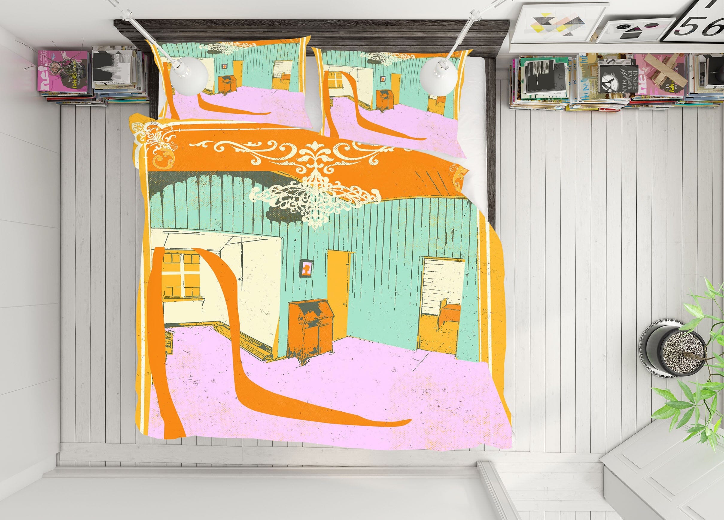 3D Cozy Room 2113 Showdeer Bedding Bed Pillowcases Quilt Quiet Covers AJ Creativity Home 