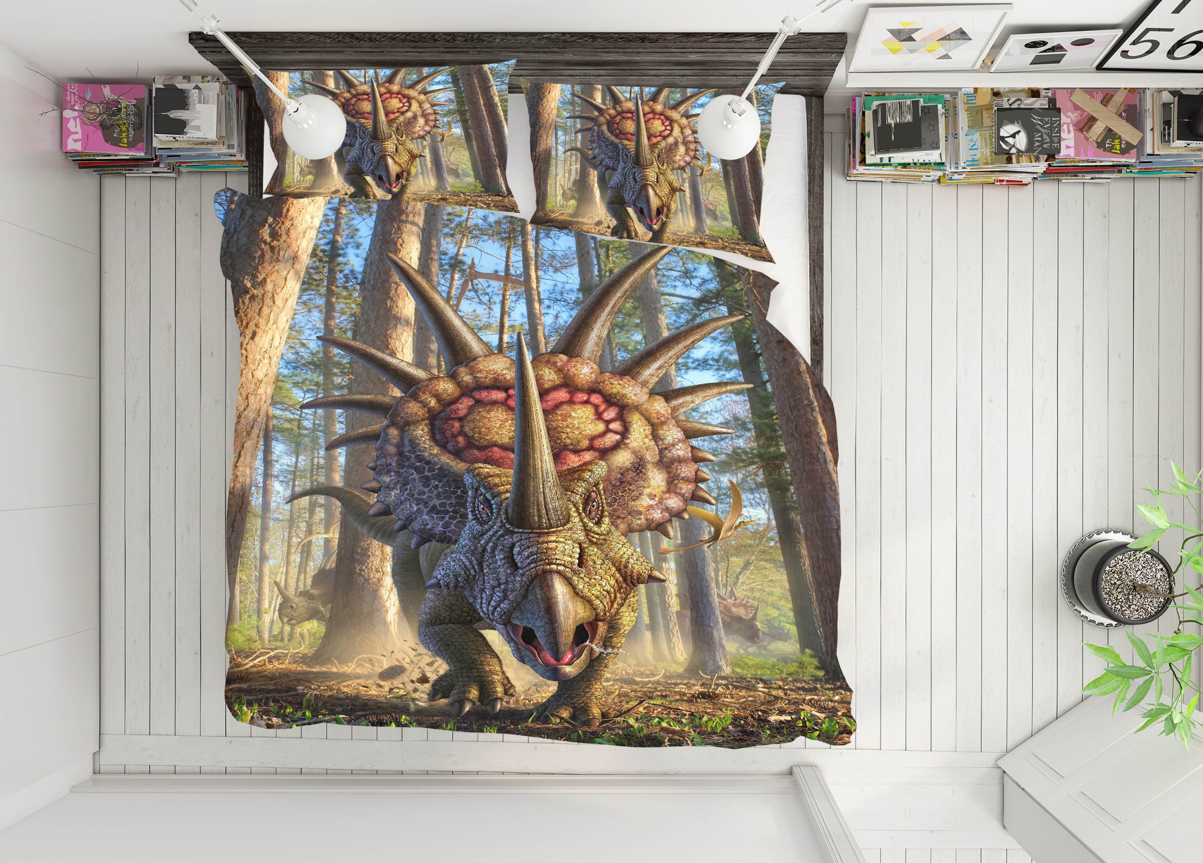 3D Styracosaurus 86049 Jerry LoFaro bedding Bed Pillowcases Quilt