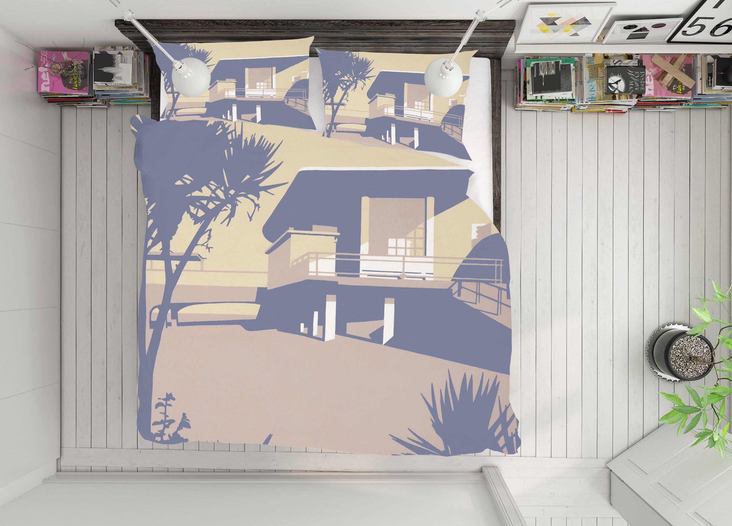 3D Boscombe Pier Beaches 2003 Steve Read Bedding Bed Pillowcases Quilt Quiet Covers AJ Creativity Home 