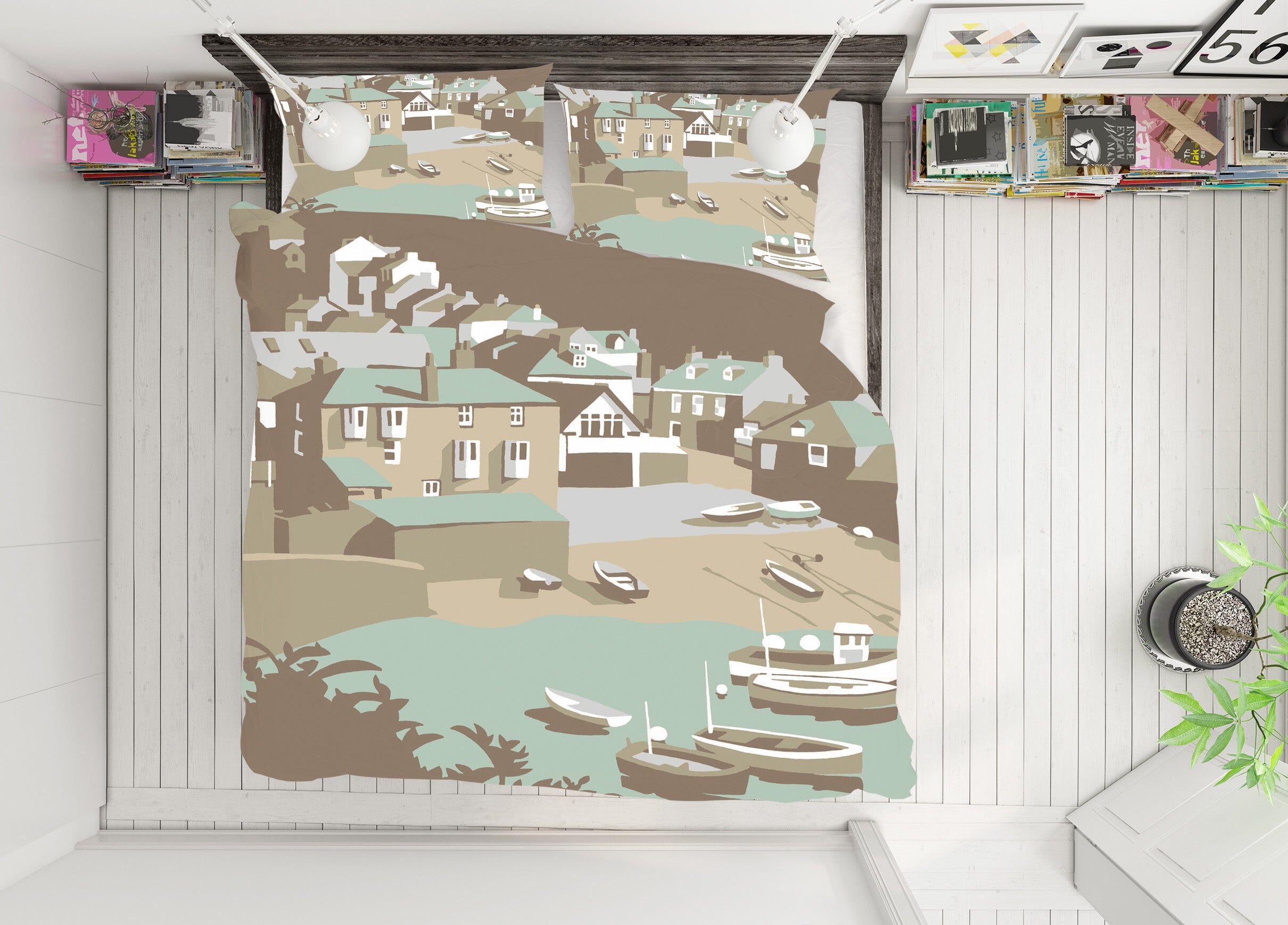 3D Port Isaac 2044 Steve Read Bedding Bed Pillowcases Quilt Quiet Covers AJ Creativity Home 