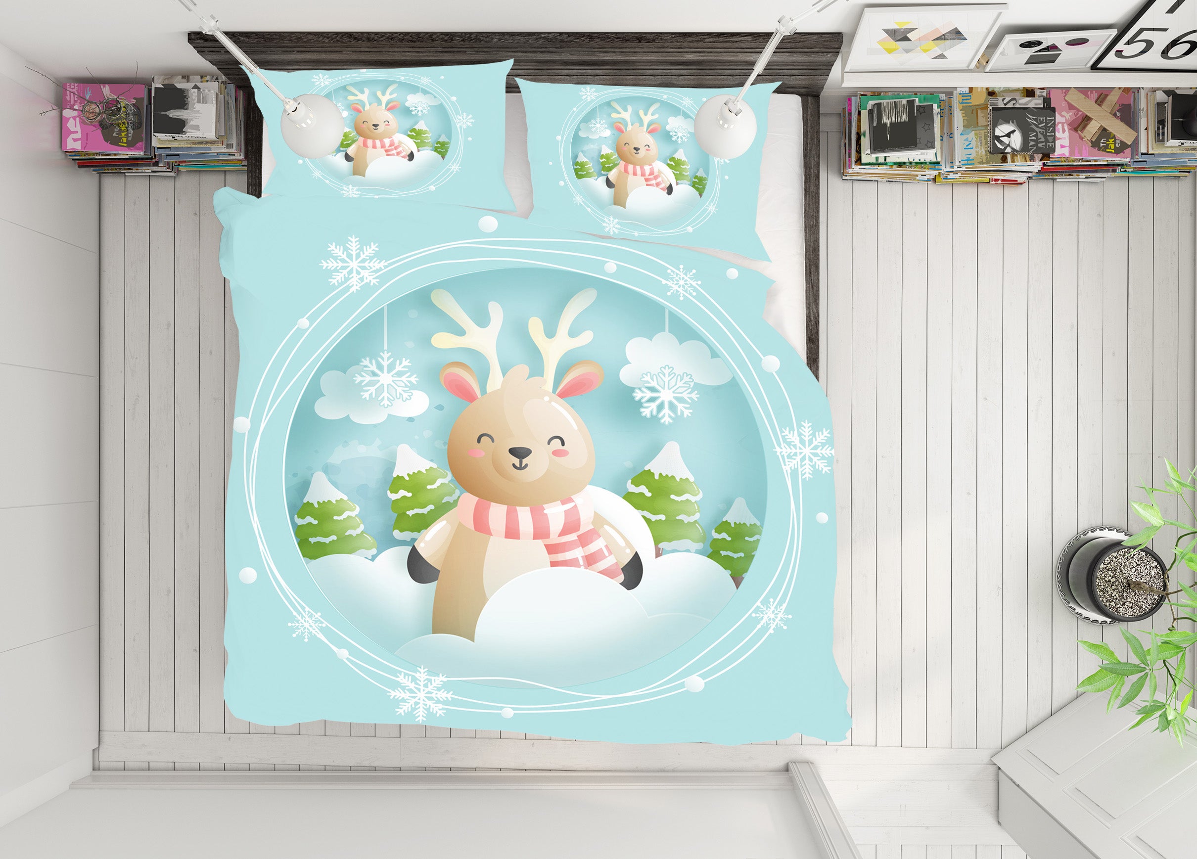 3D Deer 58240 Bed Pillowcases Quilt