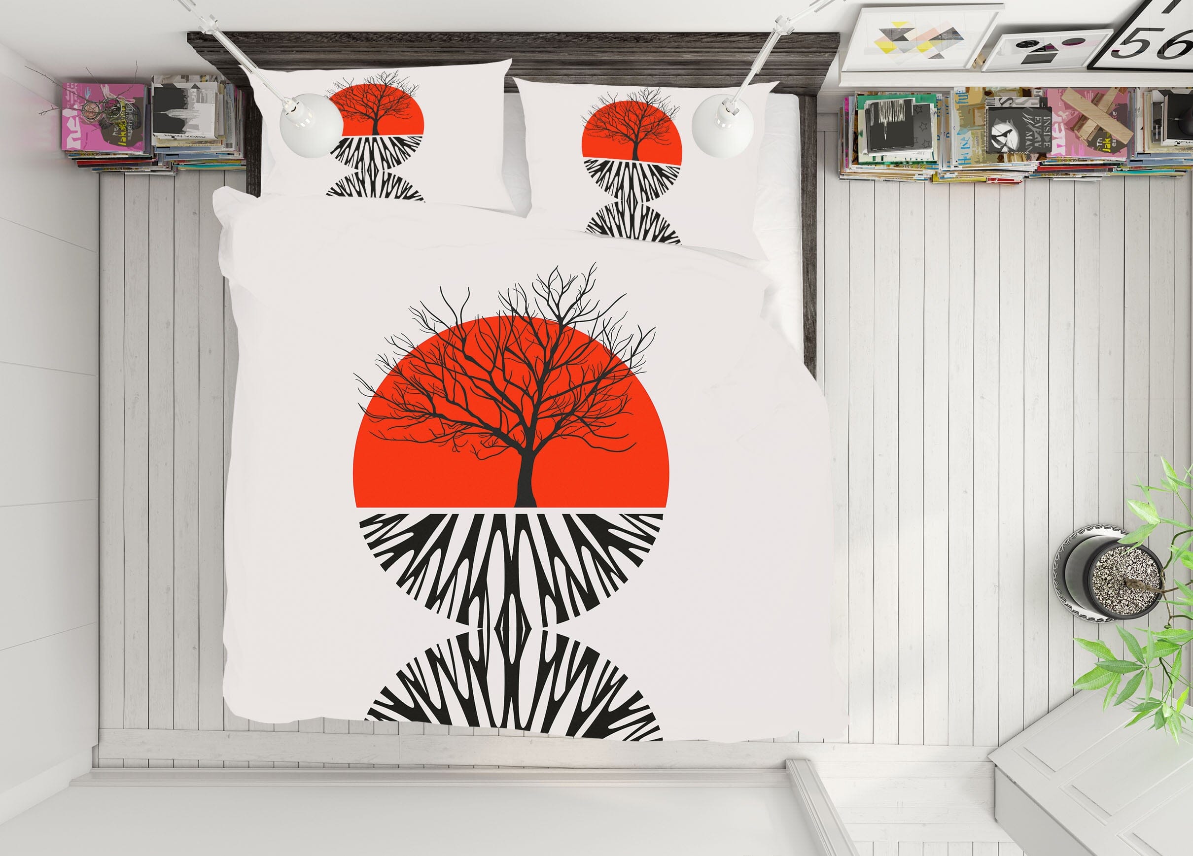 3D Round Dead Tree 234 Boris Draschoff Bedding Bed Pillowcases Quilt Quiet Covers AJ Creativity Home 