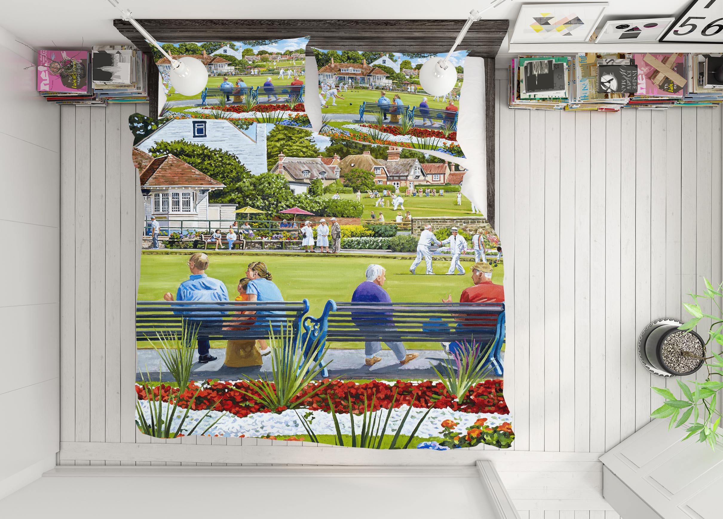 3D Chair Grassland 8906 Trevor Mitchell bedding Bed Pillowcases Quilt