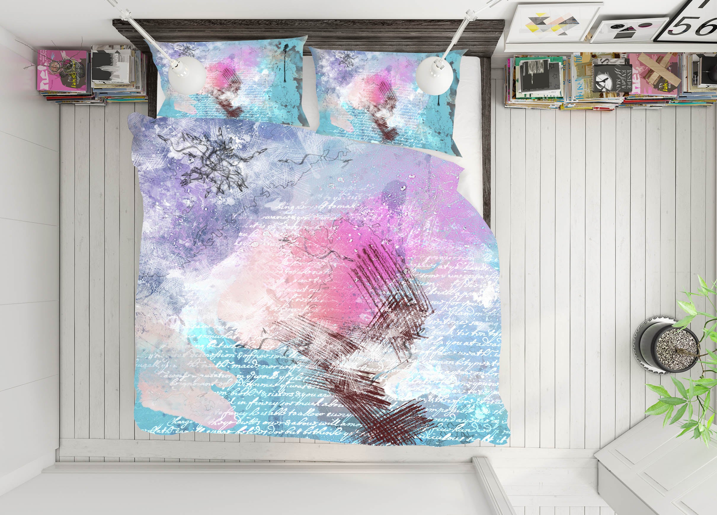 3D Colorful 19121 Bed Pillowcases Quilt
