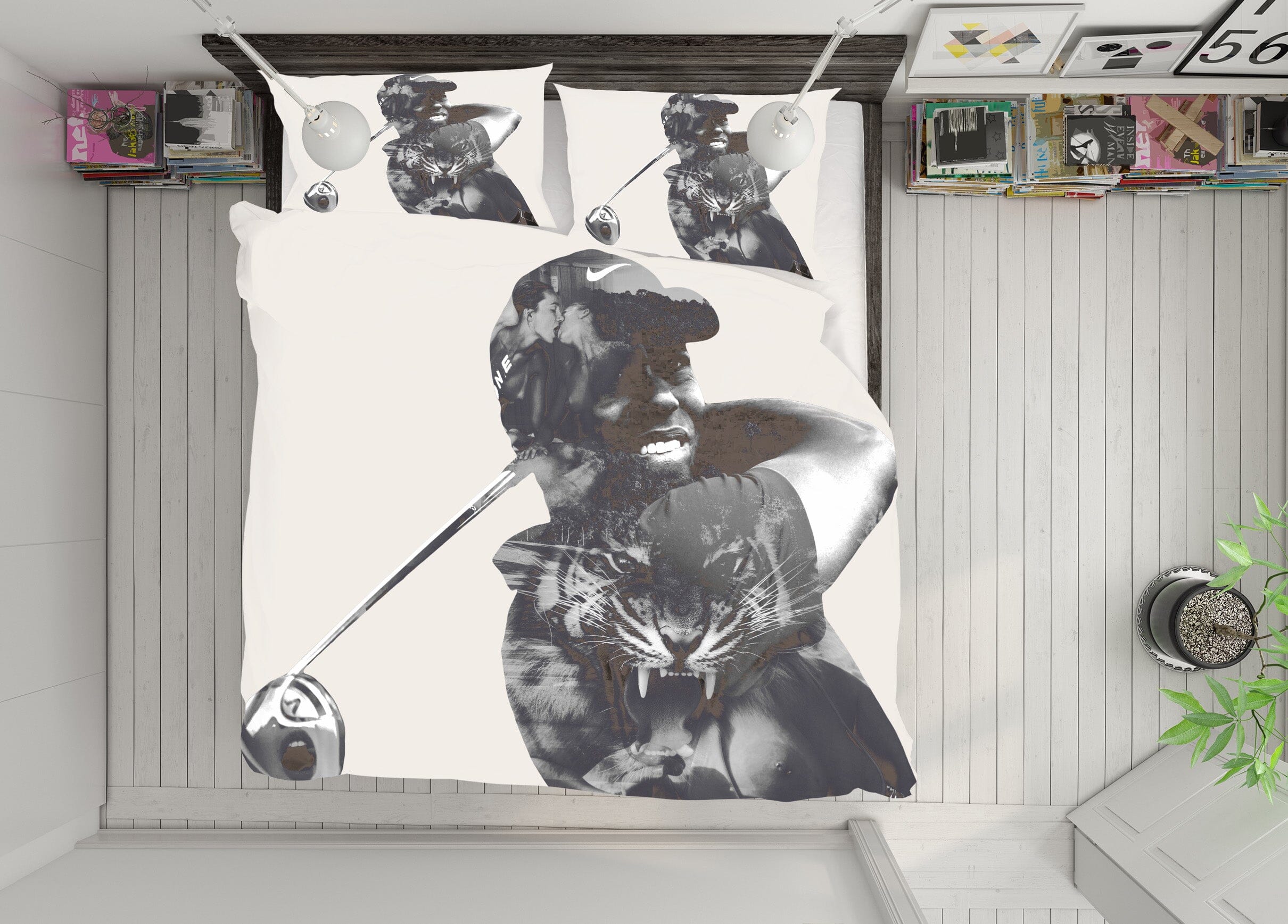 3D Tigerwoods 2009 Marco Cavazzana Bedding Bed Pillowcases Quilt Quiet Covers AJ Creativity Home 