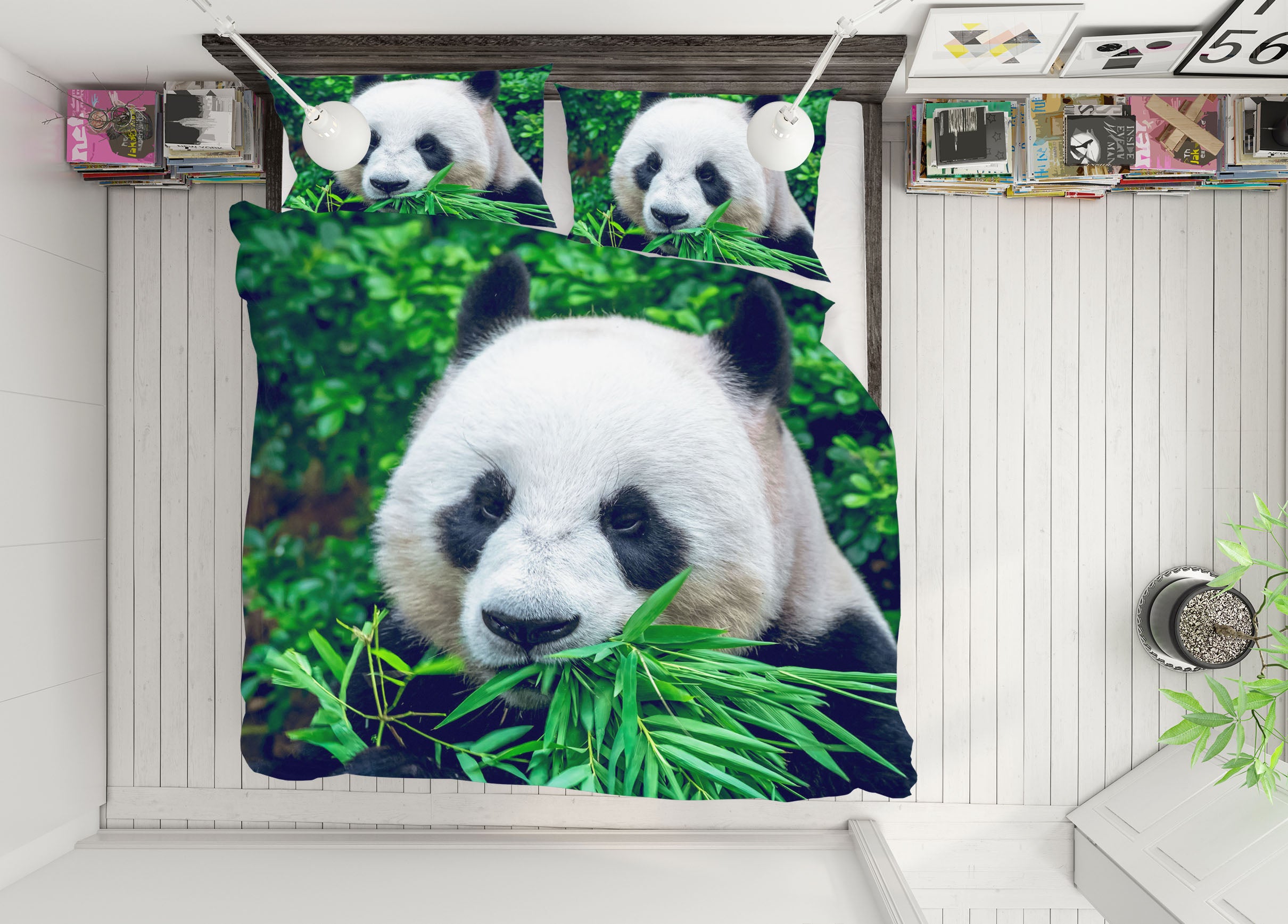 3D Panda 61140 Bed Pillowcases Quilt