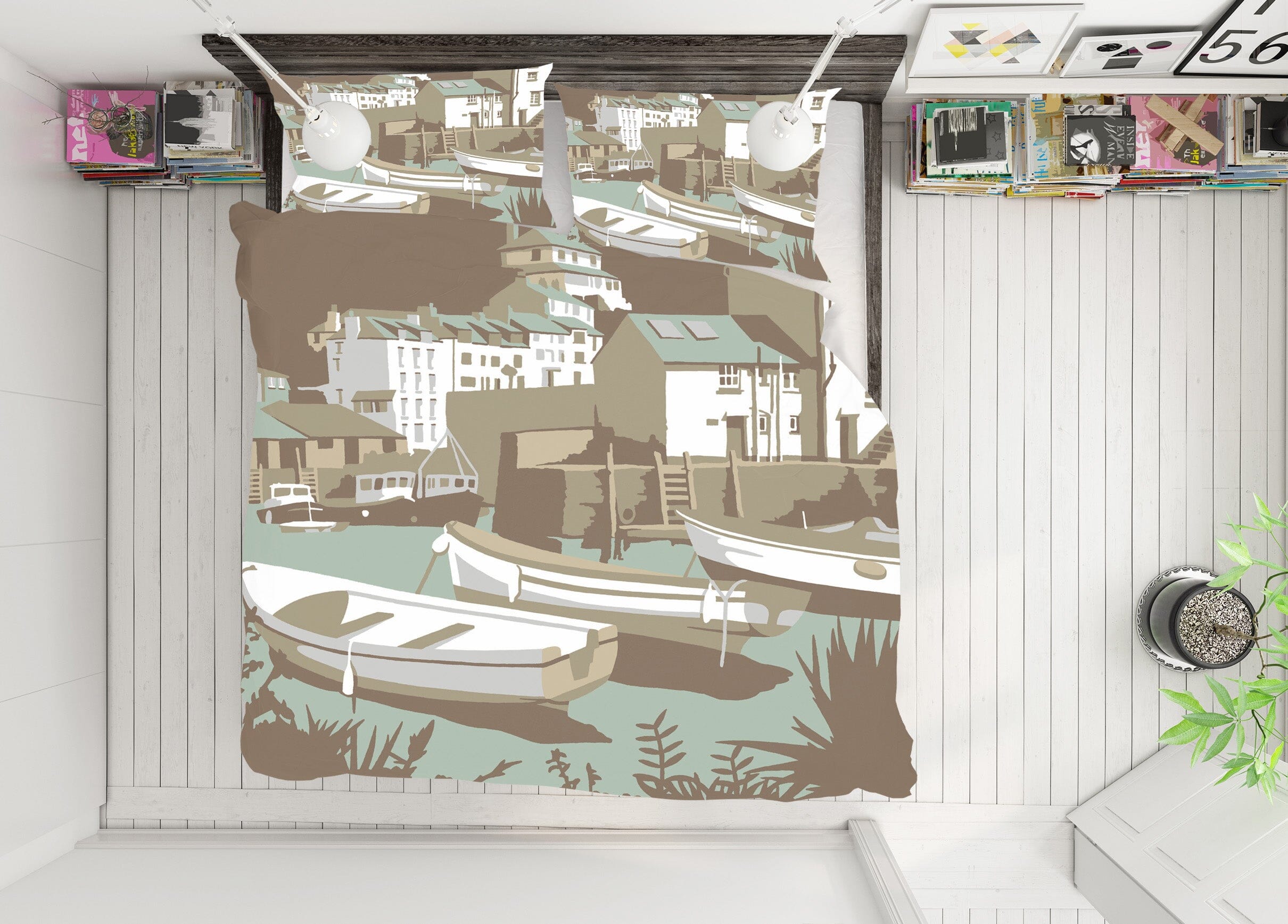 3D Polperro 2039 Steve Read Bedding Bed Pillowcases Quilt Quiet Covers AJ Creativity Home 