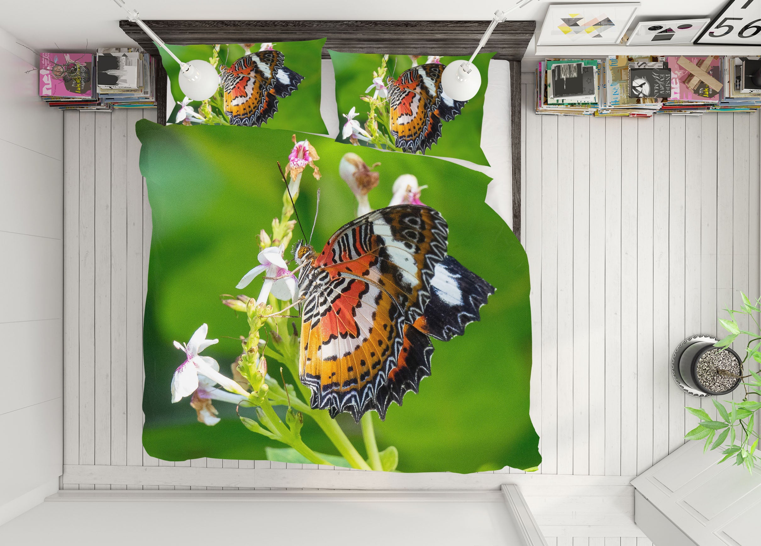 3D Butterfly 63183 Bed Pillowcases Quilt
