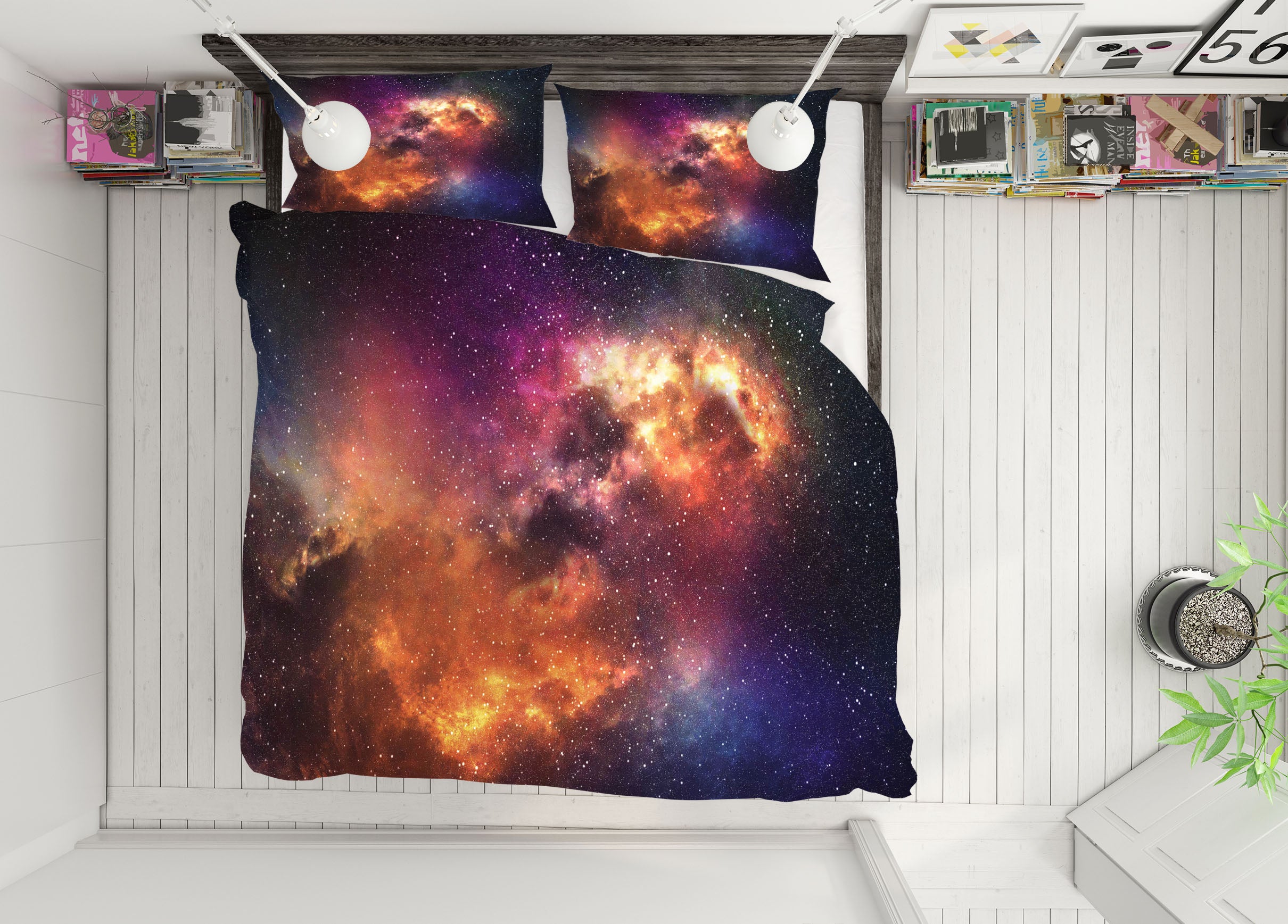 3D Starry Sky 60217 Bed Pillowcases Quilt