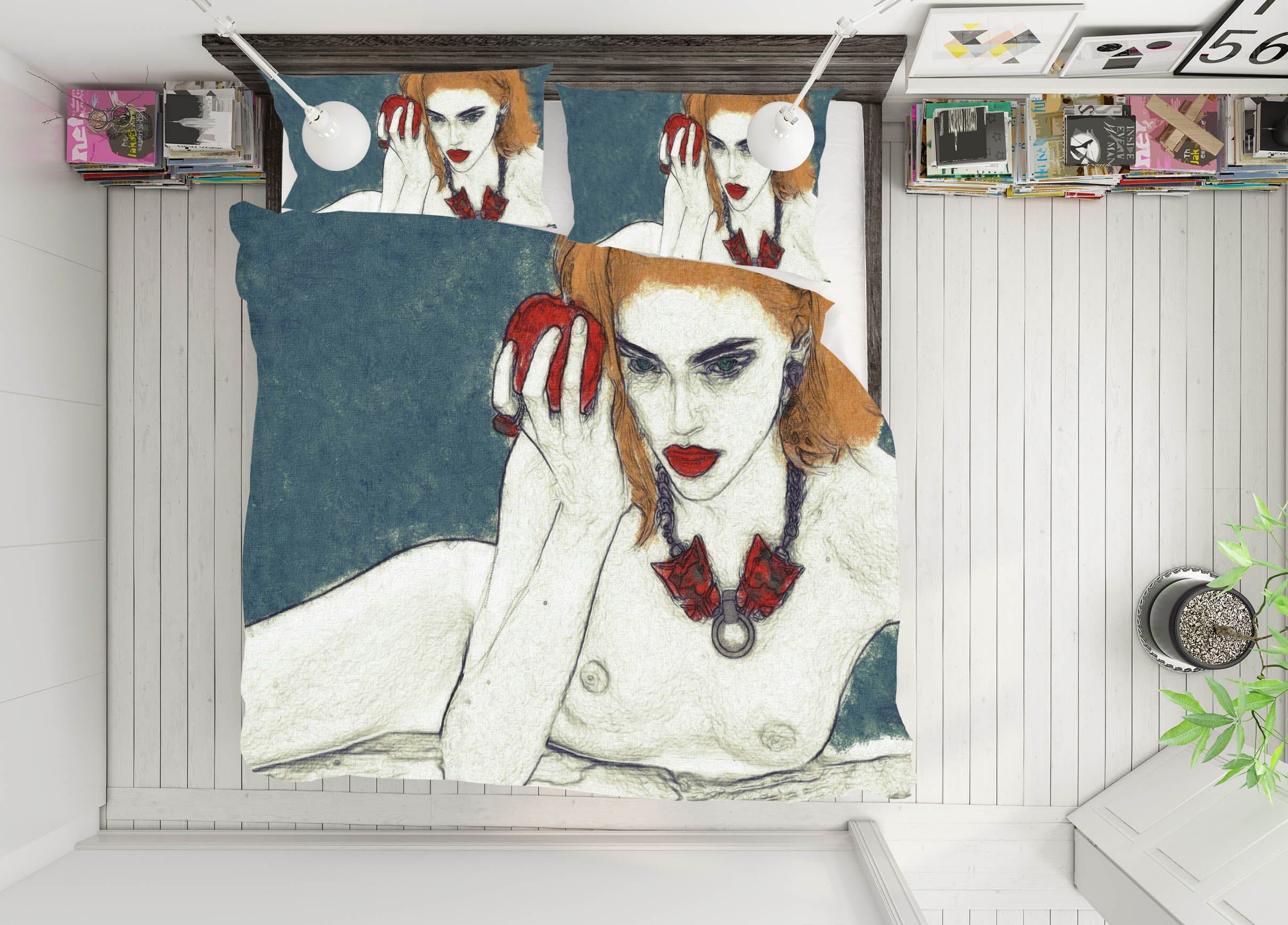 3D Temptation Girl 2011 Marco Cavazzana Bedding Bed Pillowcases Quilt Quiet Covers AJ Creativity Home 