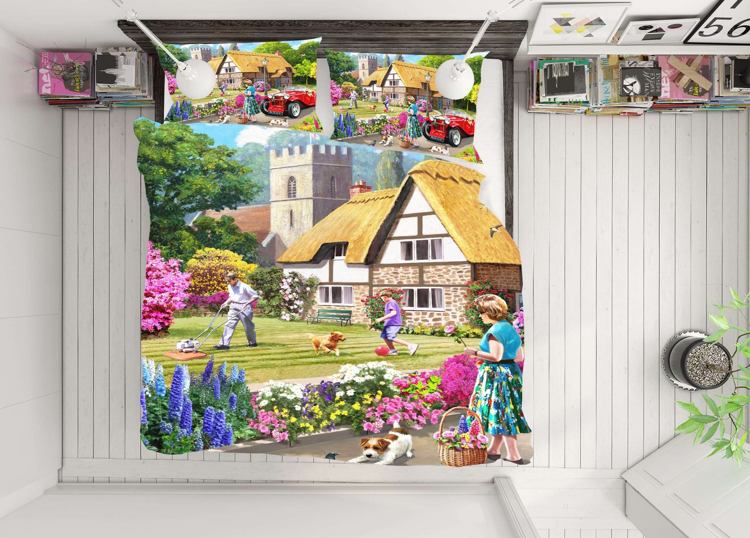 3D House Garden 12516 Kevin Walsh Bedding Bed Pillowcases Quilt