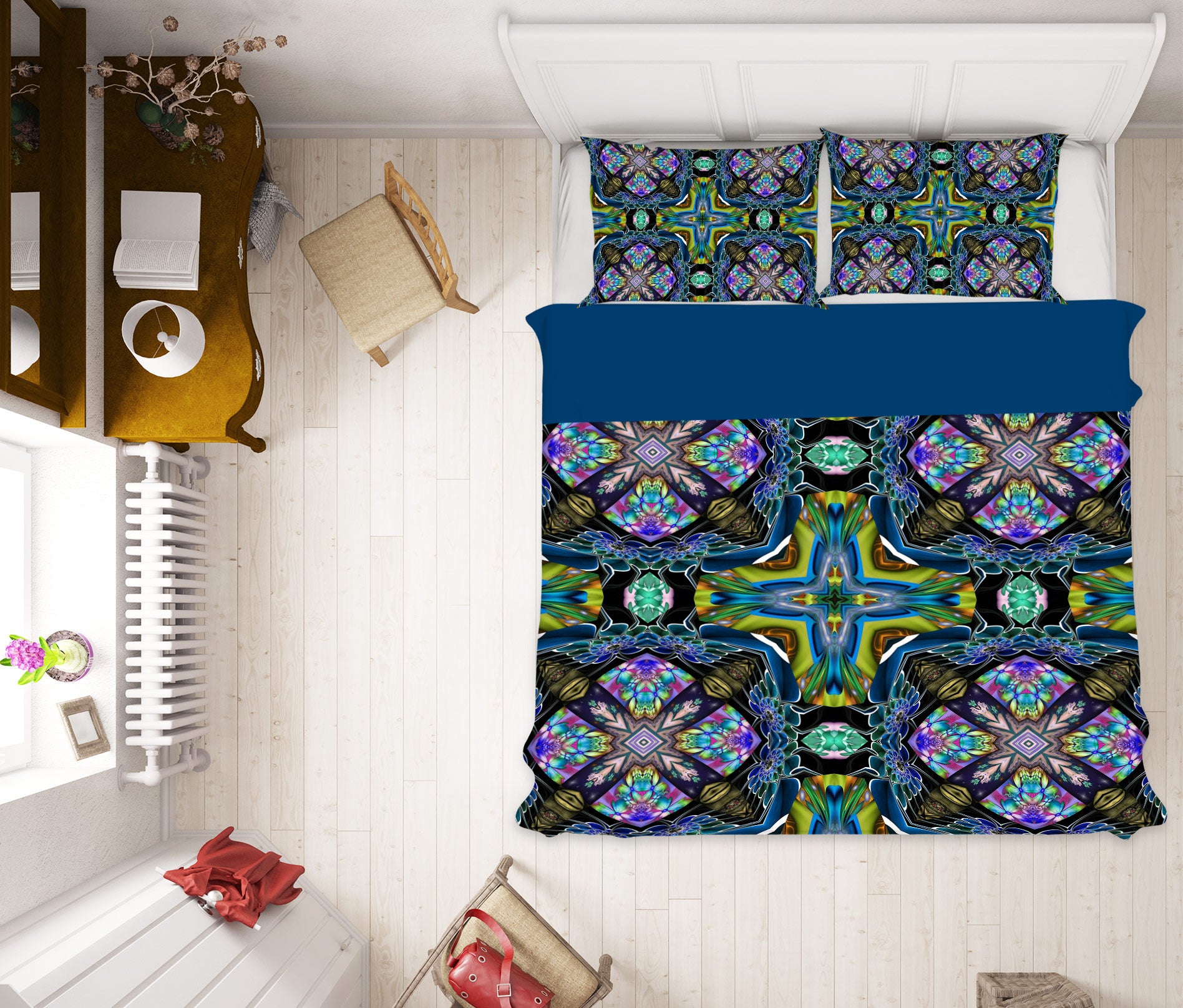 3D Pattern Lines 13212 Bed Pillowcases Quilt