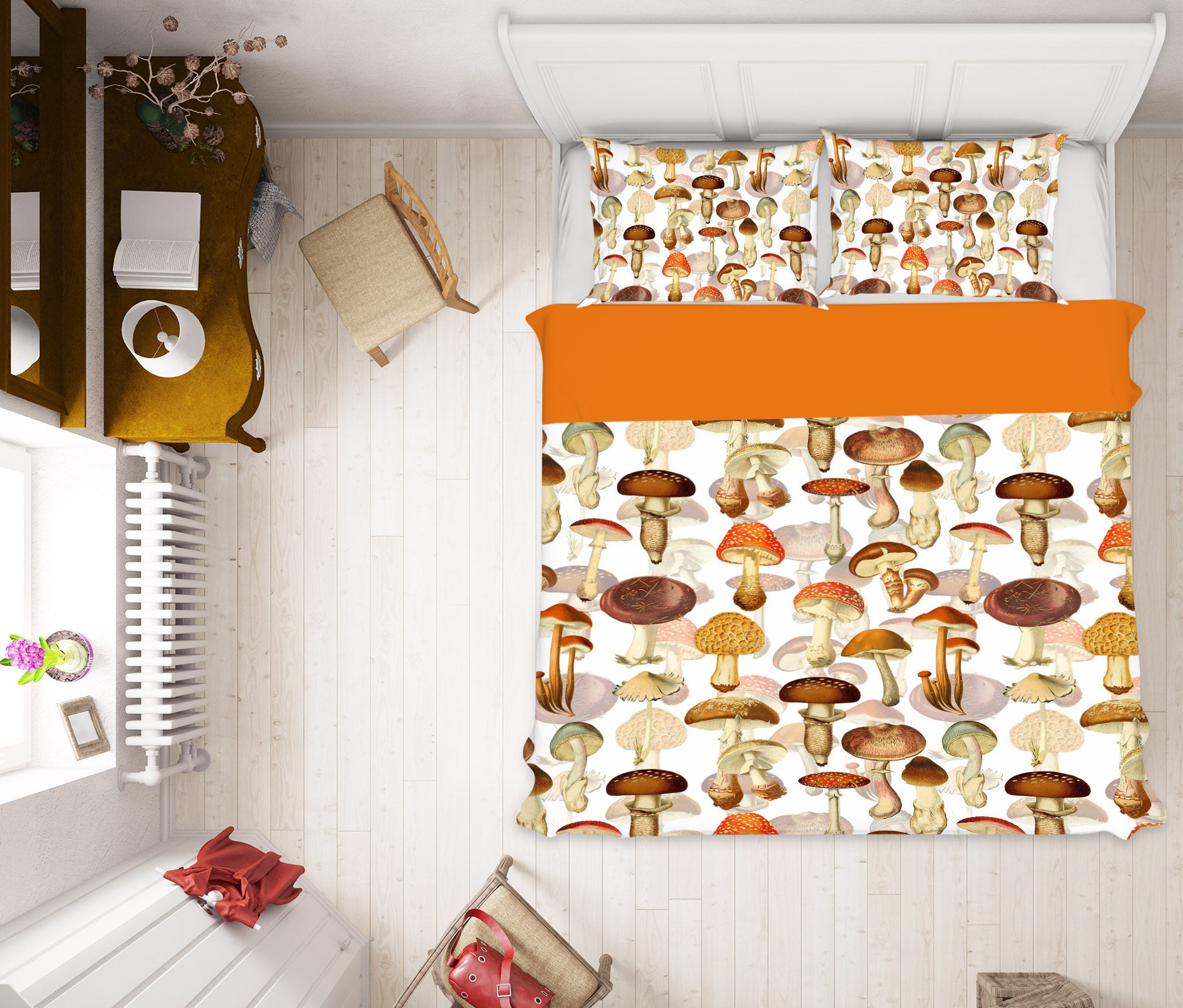 3D Mushroom 18206 Uta Naumann Bedding Bed Pillowcases Quilt