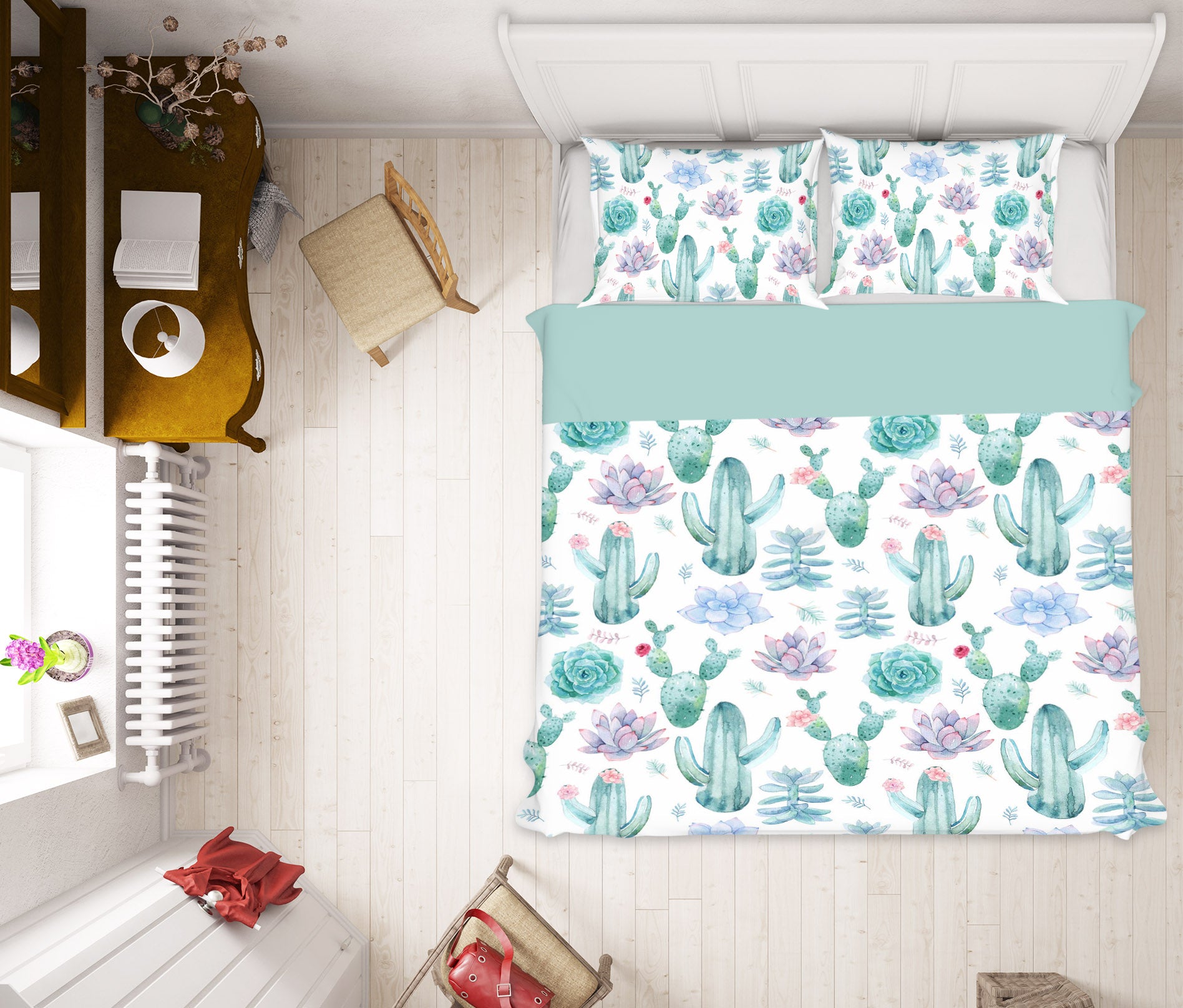 3D Cactus 18194 Uta Naumann Bedding Bed Pillowcases Quilt