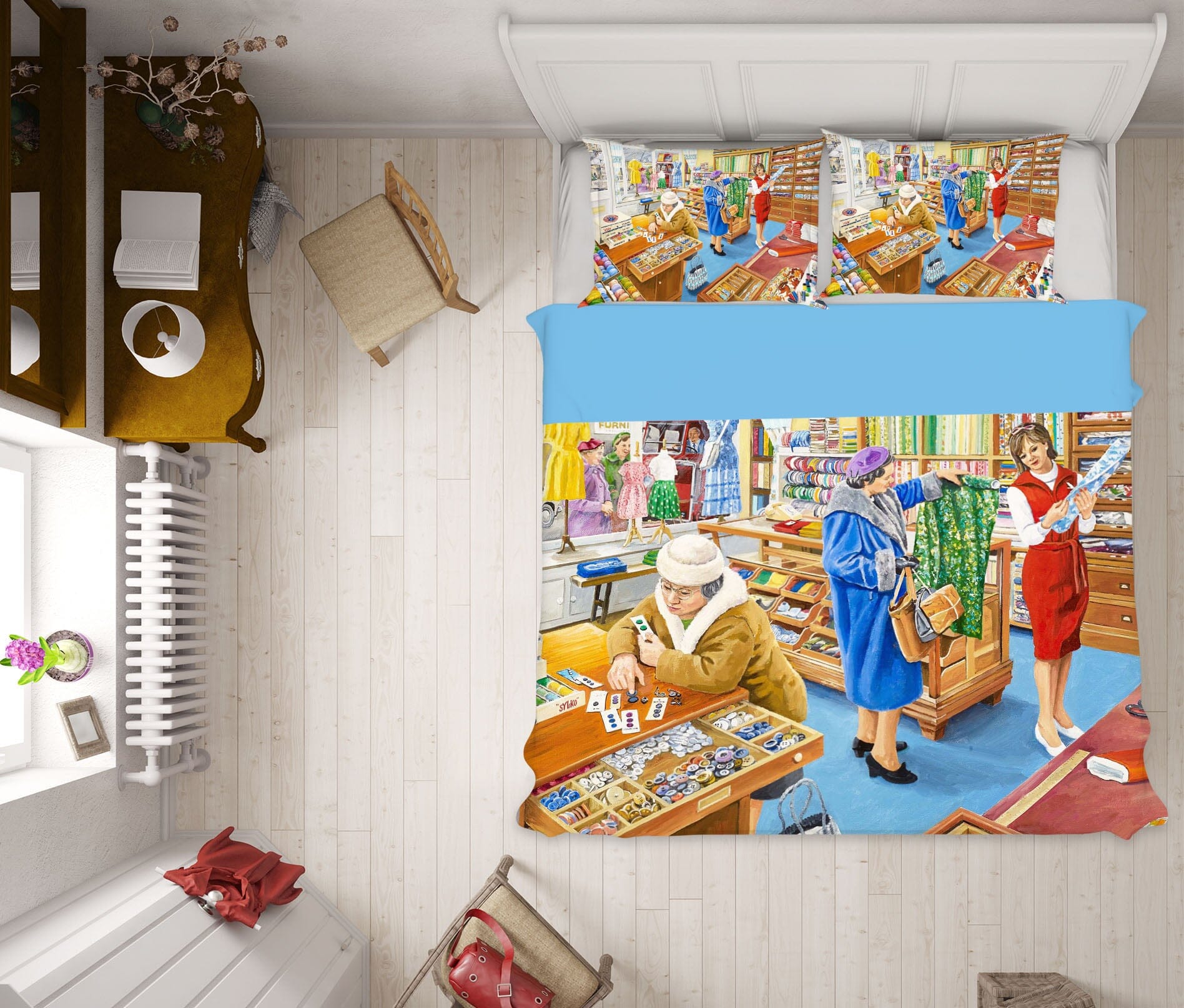 3D The Haberdasher 2060 Trevor Mitchell bedding Bed Pillowcases Quilt Quiet Covers AJ Creativity Home 