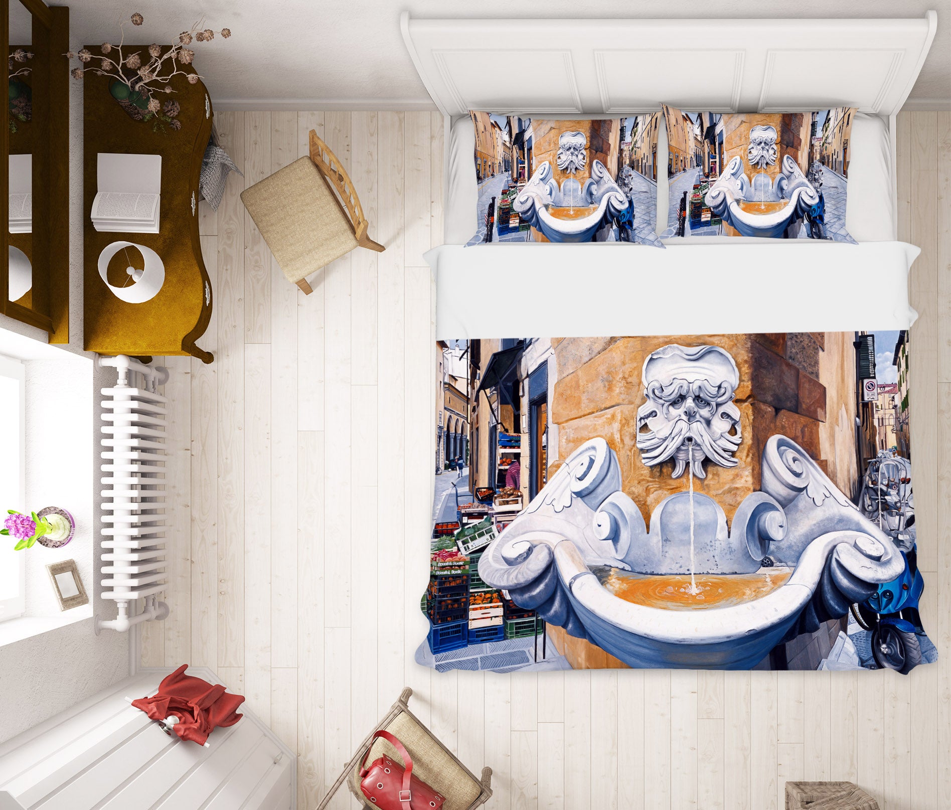 3D Building 11057 Matthew Holden Bates Bedding Bed Pillowcases Quilt