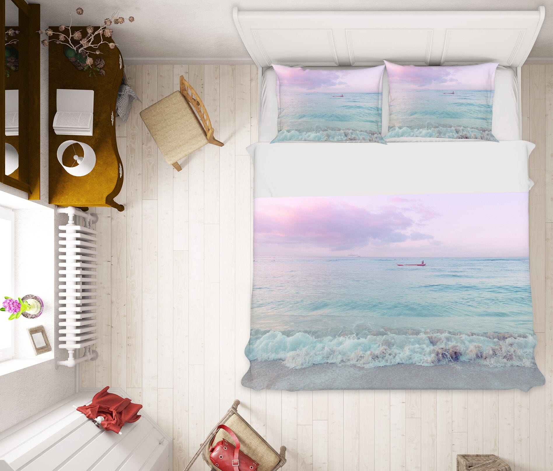 3D Purple Clouds 2015 Noirblanc777 Bedding Bed Pillowcases Quilt Quiet Covers AJ Creativity Home 