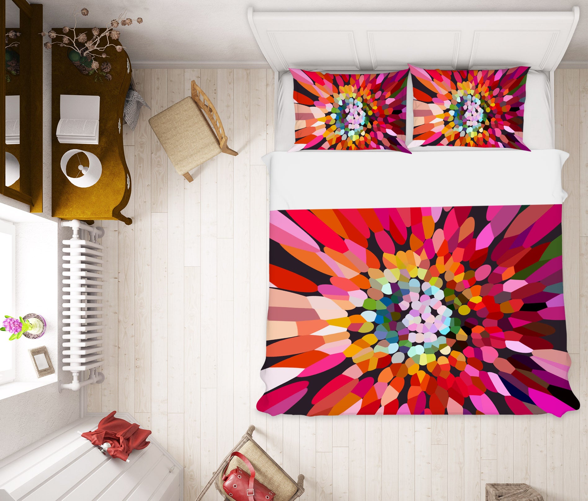 3D Pink Flower Horizontal 70016 Shandra Smith Bedding Bed Pillowcases Quilt