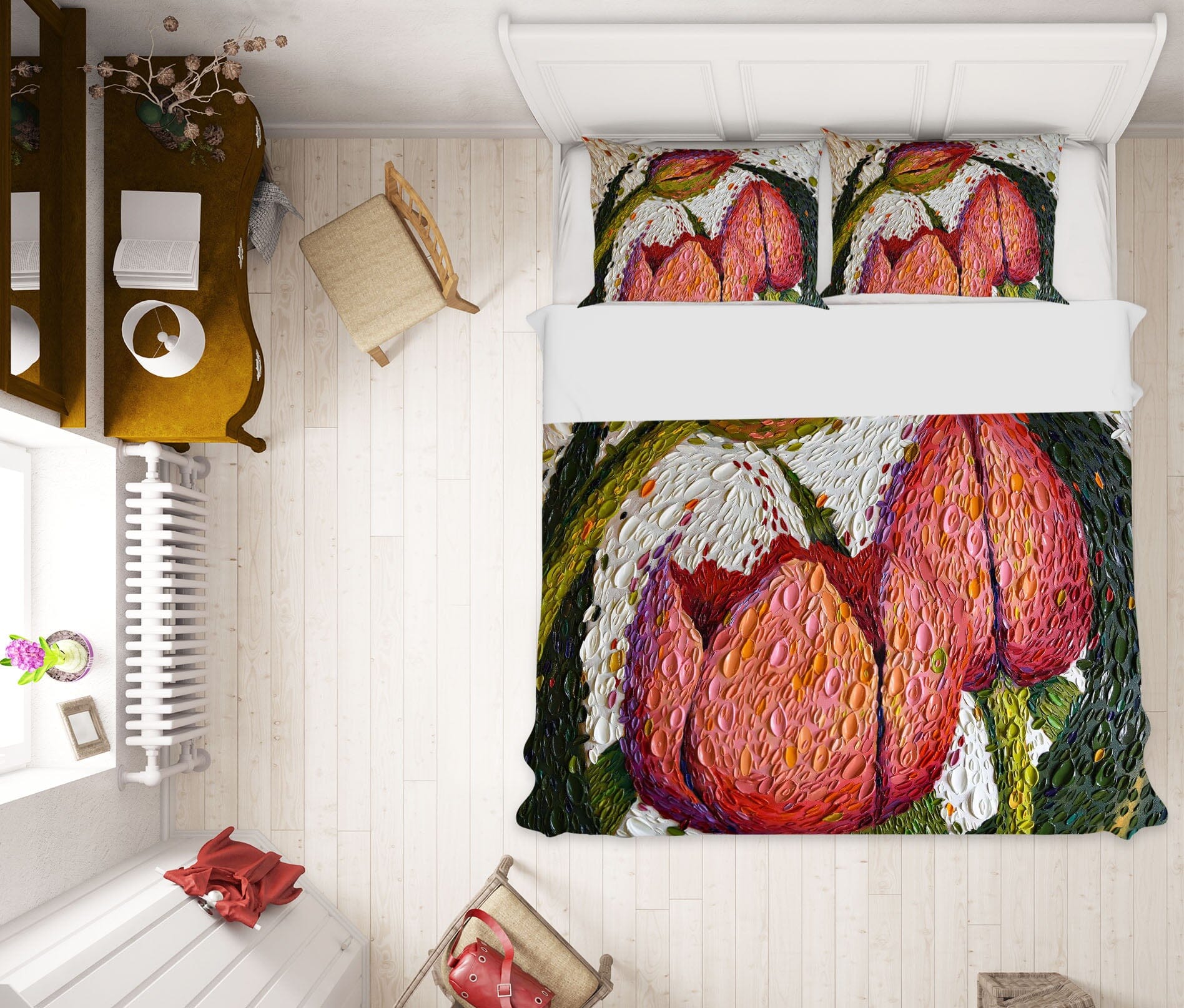 3D Rose 2114 Dena Tollefson bedding Bed Pillowcases Quilt Quiet Covers AJ Creativity Home 