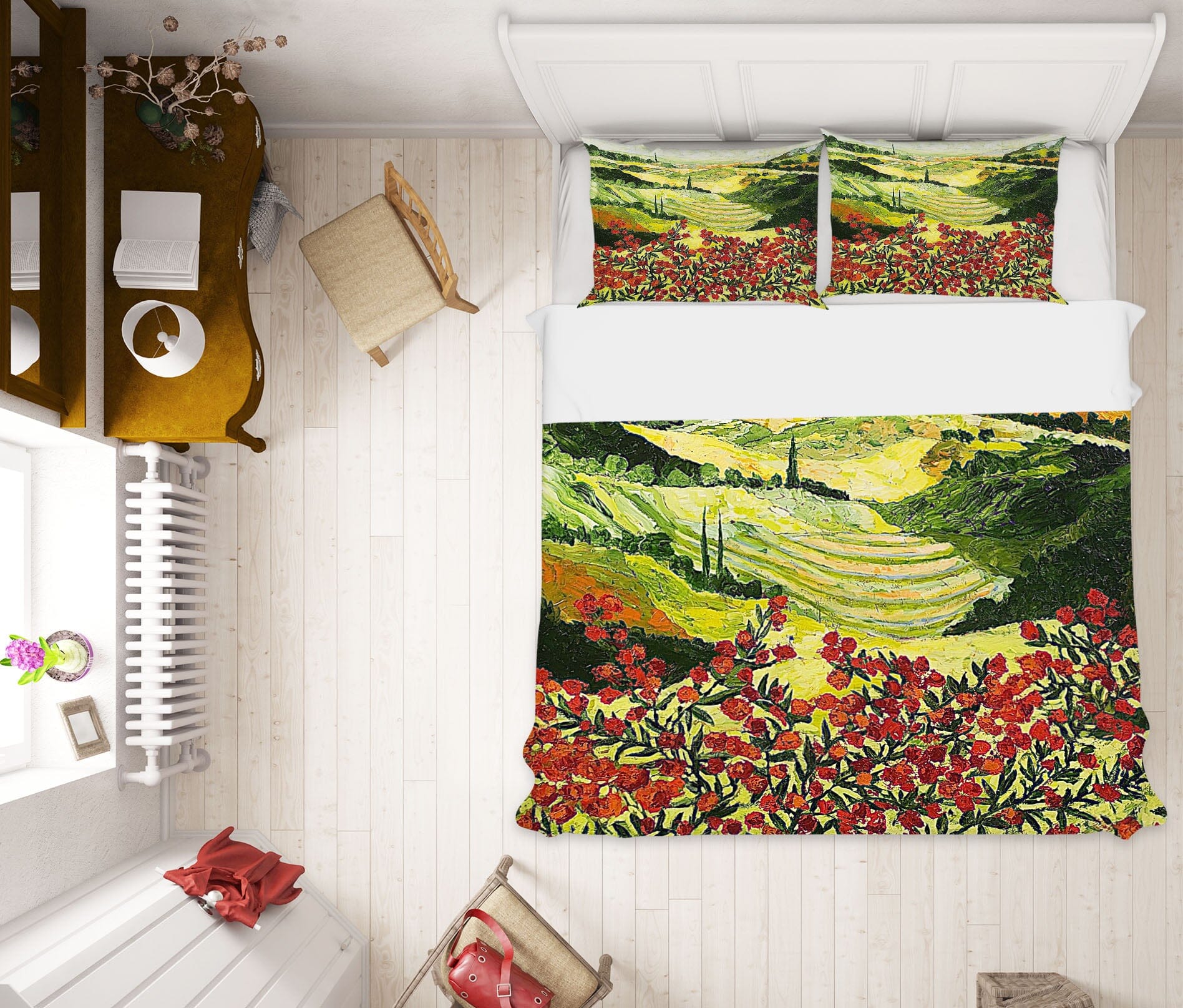 3D Sea Of Flowers 2120 Allan P. Friedlander Bedding Bed Pillowcases Quilt Quiet Covers AJ Creativity Home 