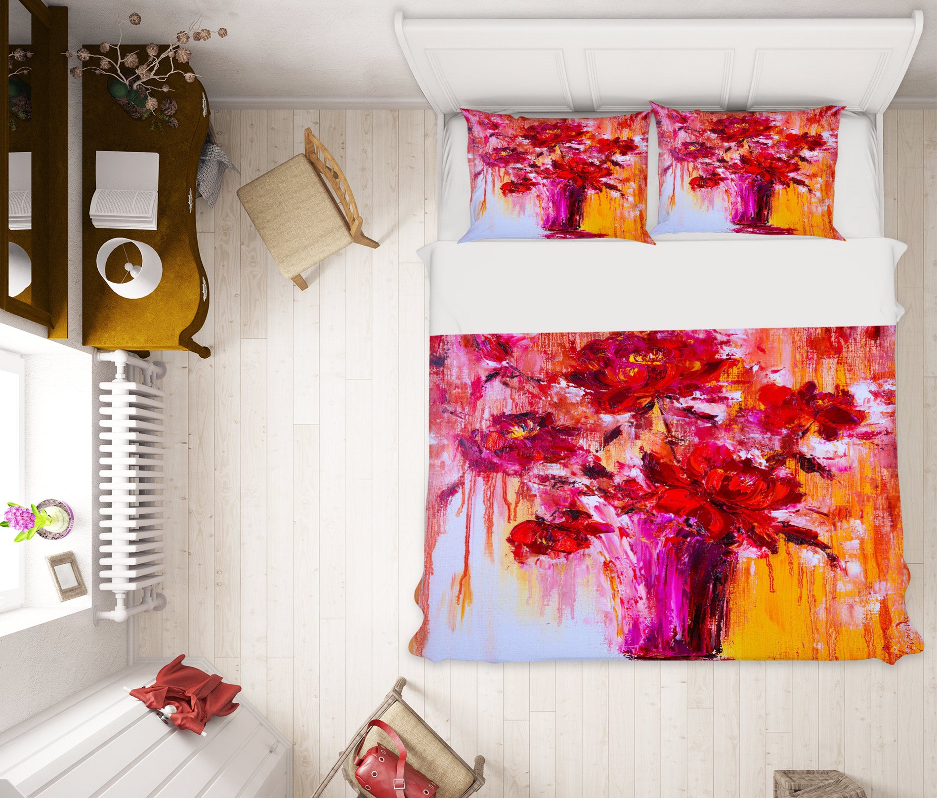 3D Flower Painting 421 Skromova Marina Bedding Bed Pillowcases Quilt Cover Duvet Cover