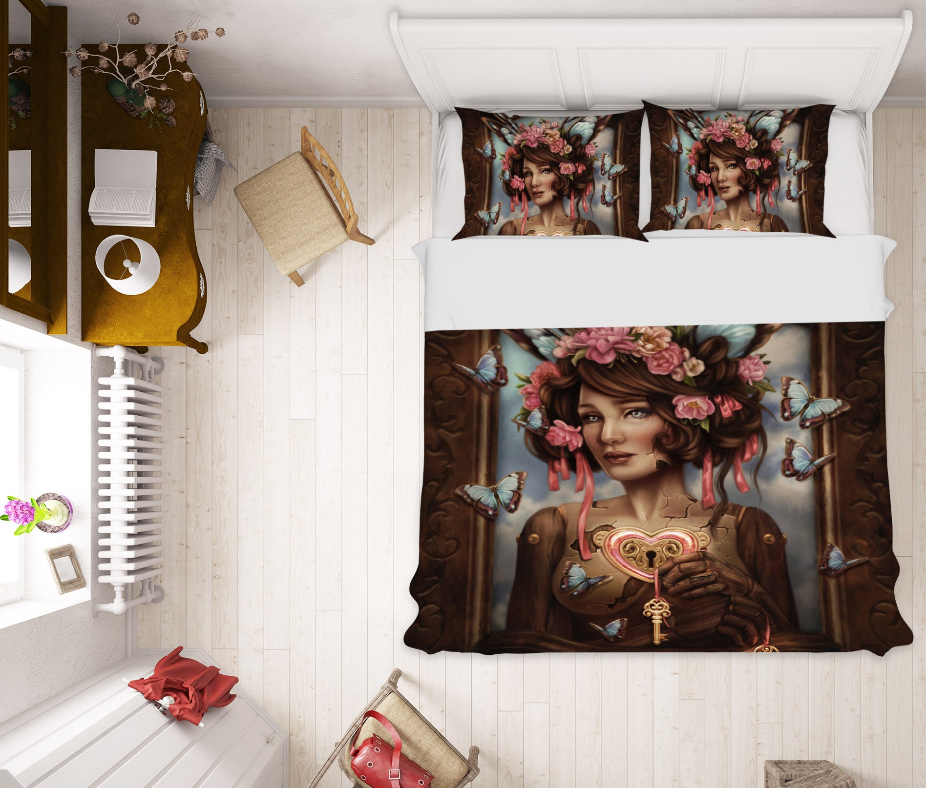 3D Butterfly Woman 8860 Brigid Ashwood Bedding Bed Pillowcases Quilt Cover Duvet Cover