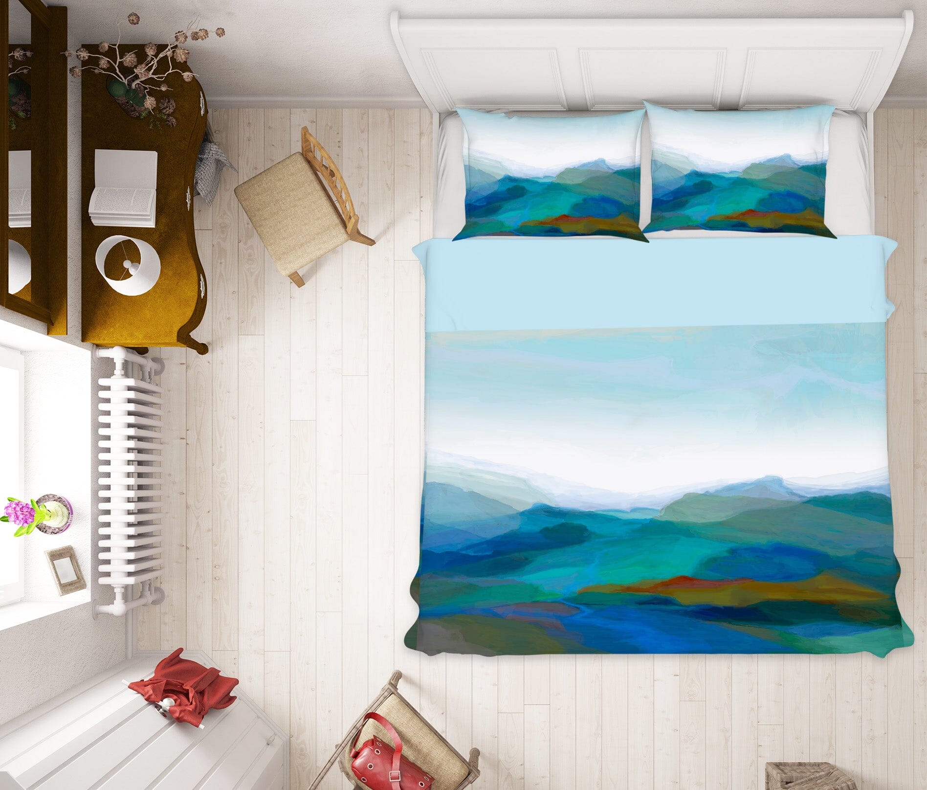 3D Dark Green Peak 2120 Michael Tienhaara Bedding Bed Pillowcases Quilt Quiet Covers AJ Creativity Home 