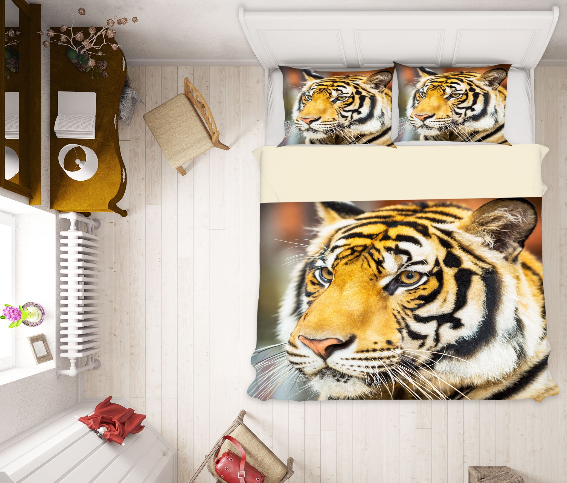 3D Tiger 59235 Bed Pillowcases Quilt