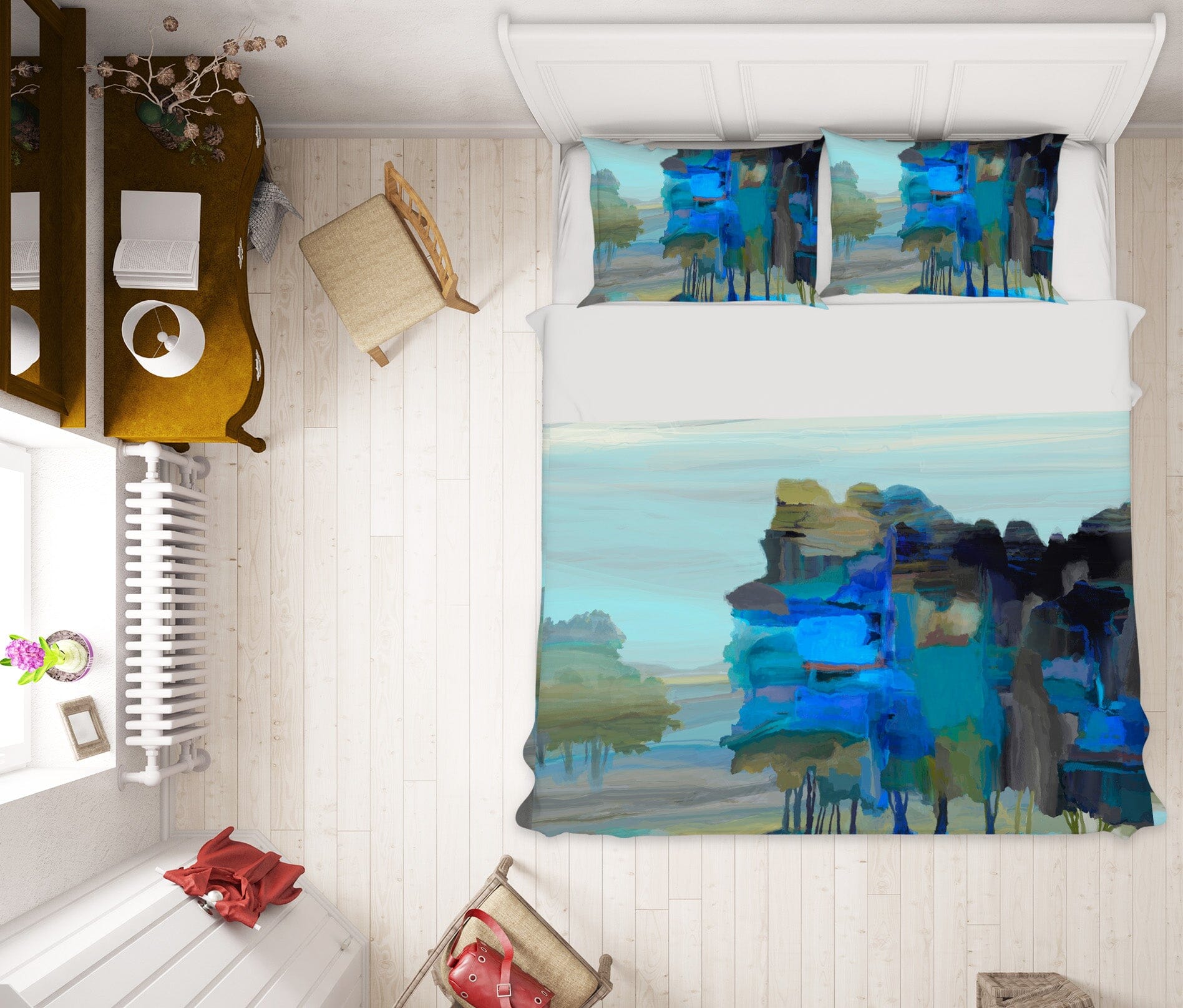 3D Mountain River 2127 Michael Tienhaara Bedding Bed Pillowcases Quilt Quiet Covers AJ Creativity Home 